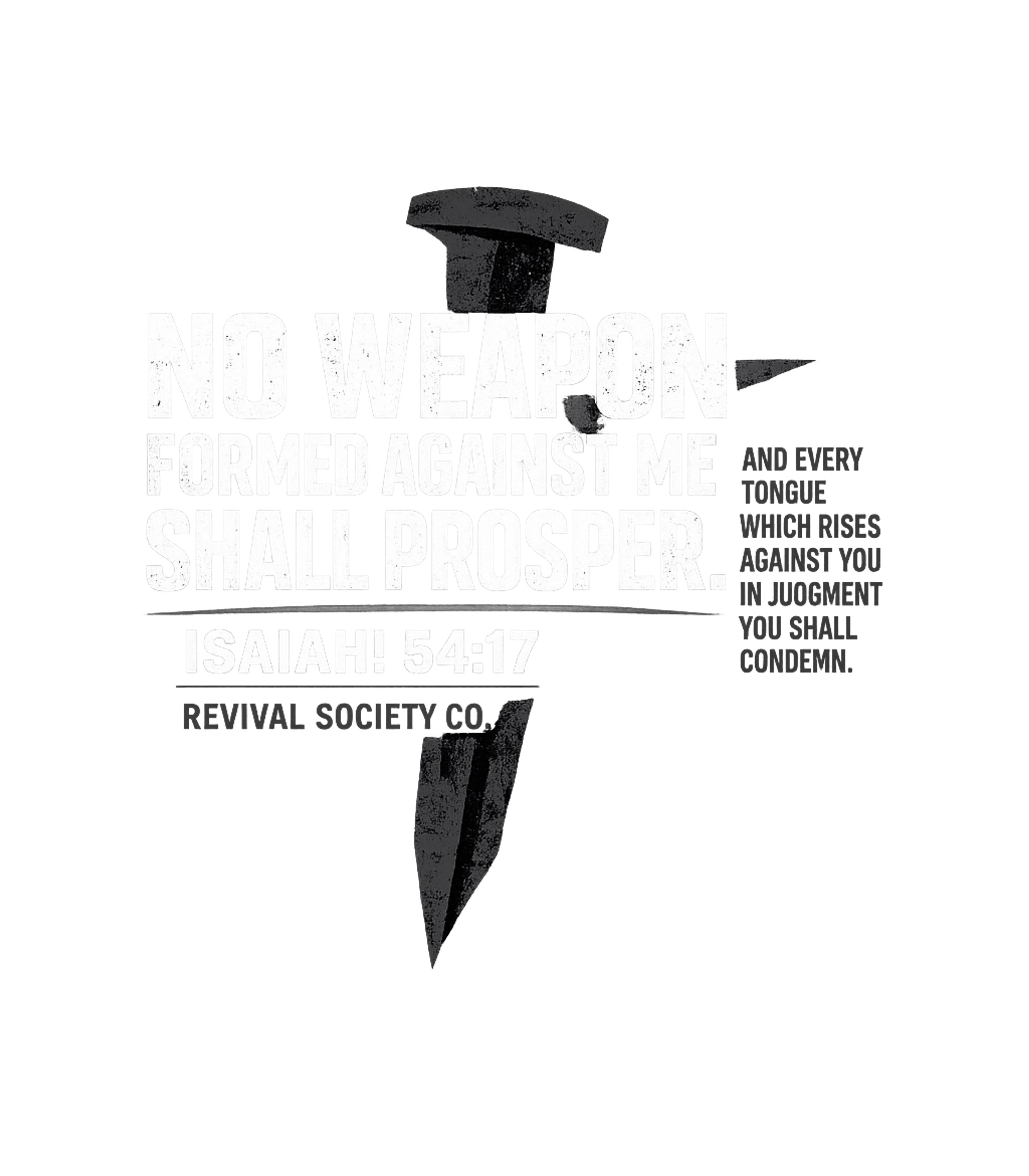 Isiah 54:17 Men's T-Shirt