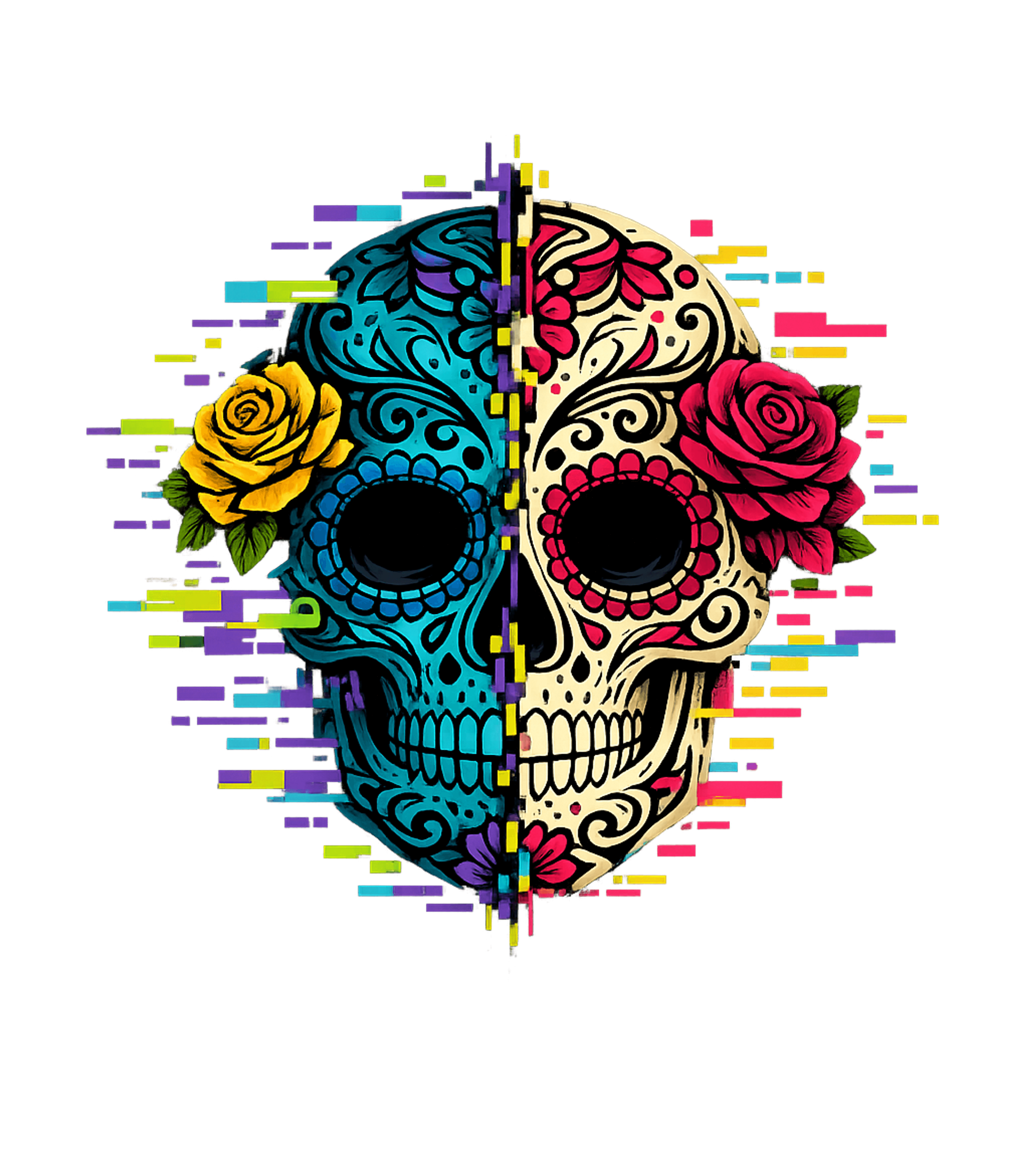 Glitch Sugar Skull