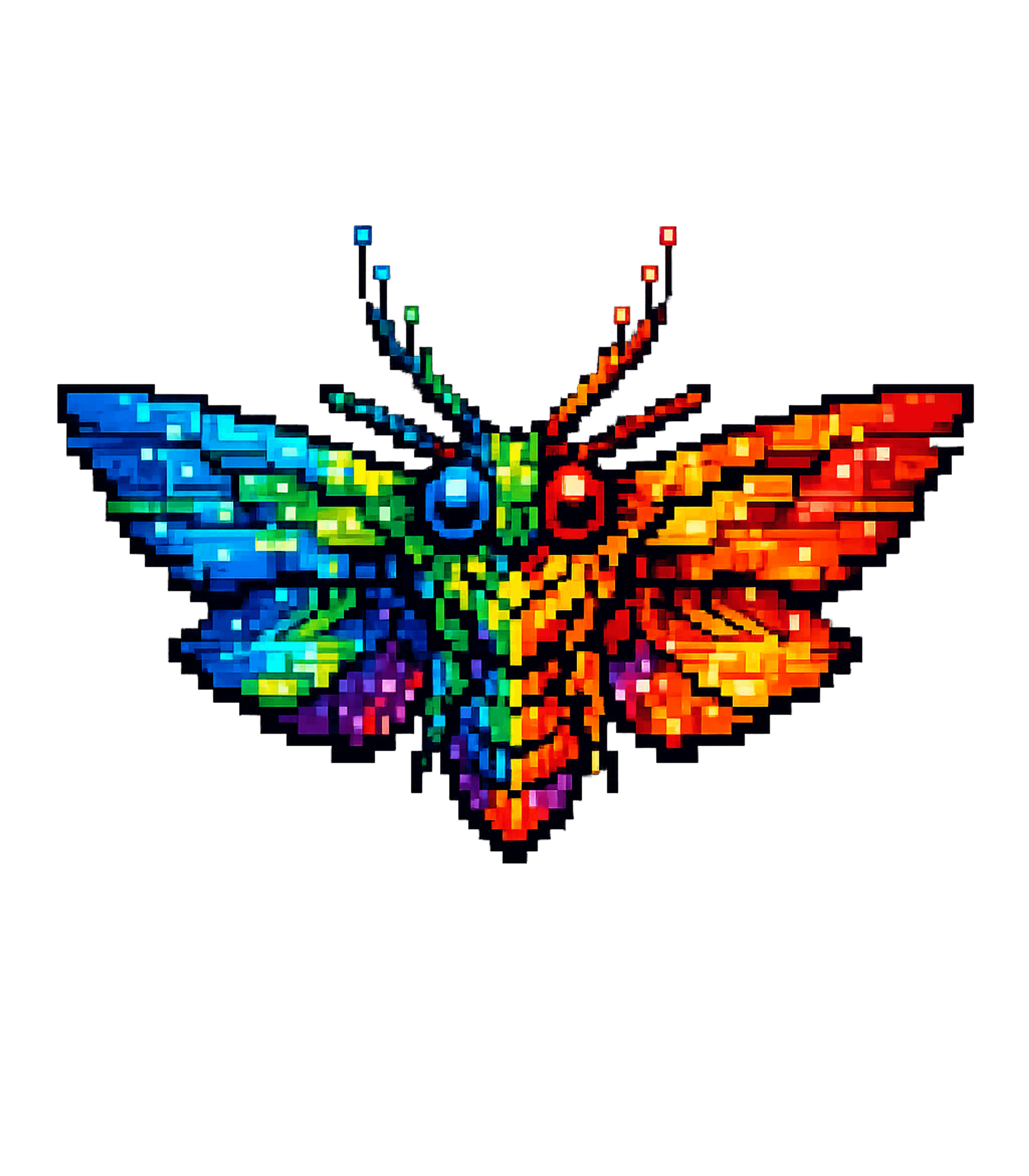 Rainbow Pixel Moth