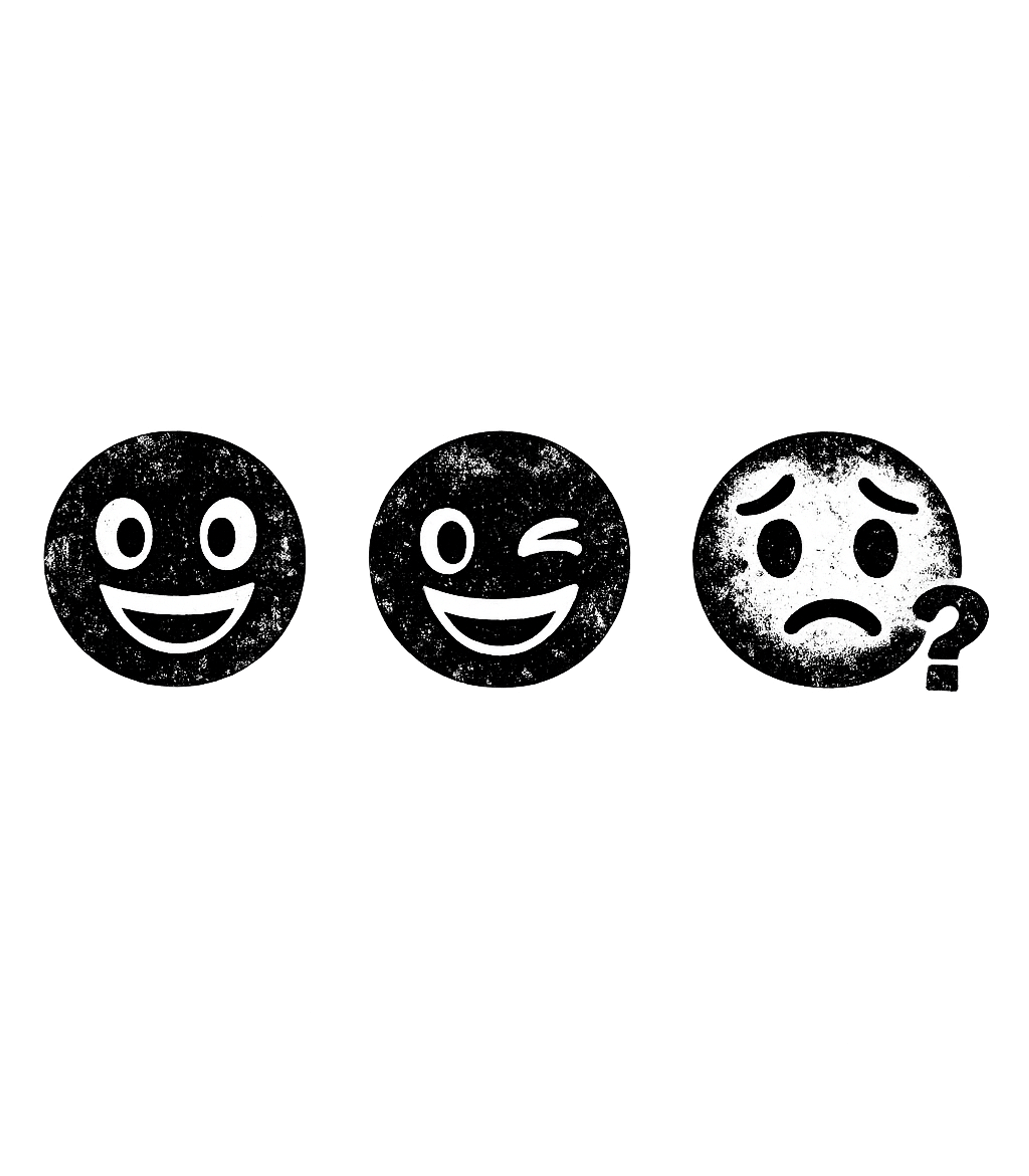 Distressed Emoji Moods