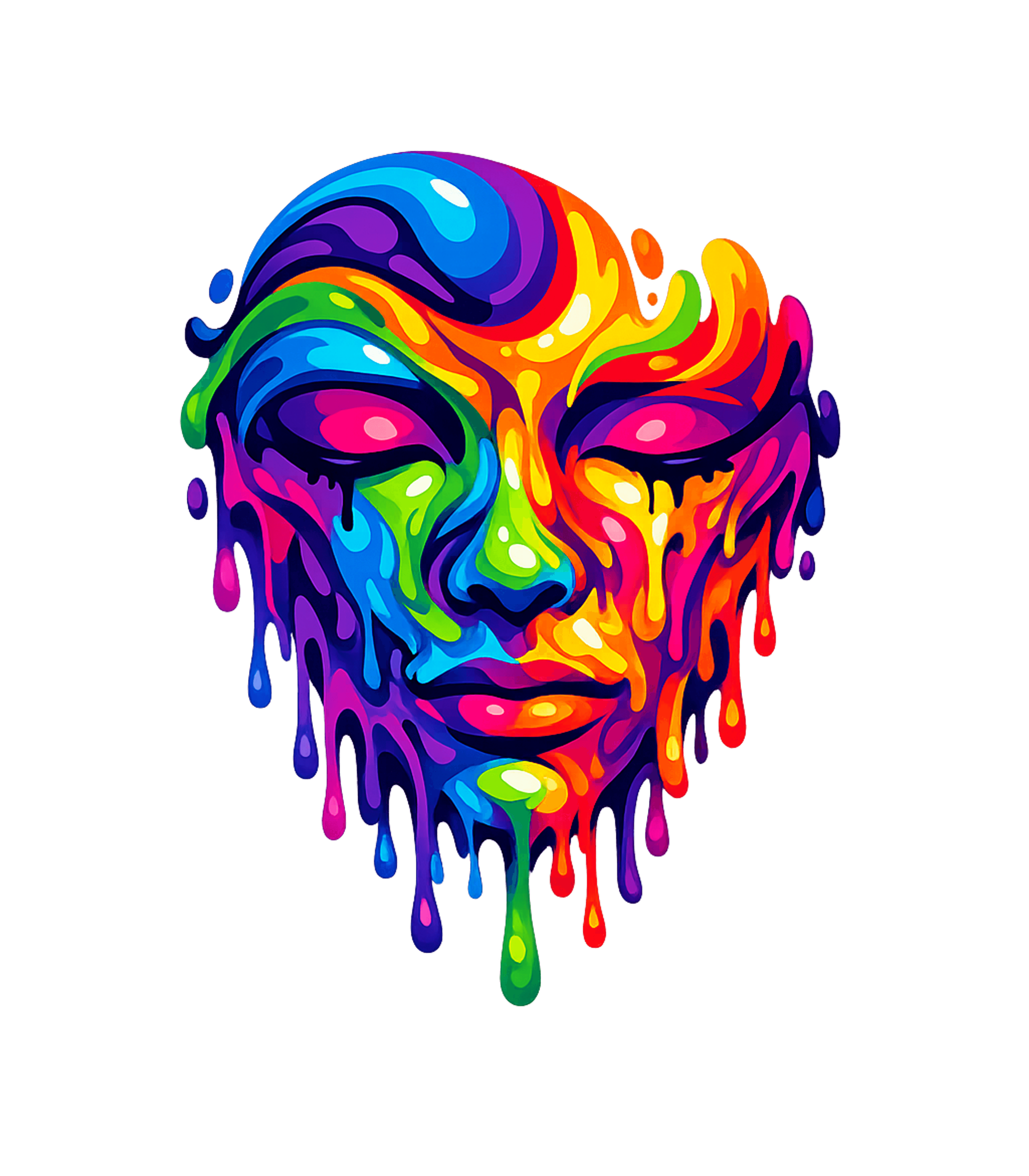 Psychedelic Drip Face