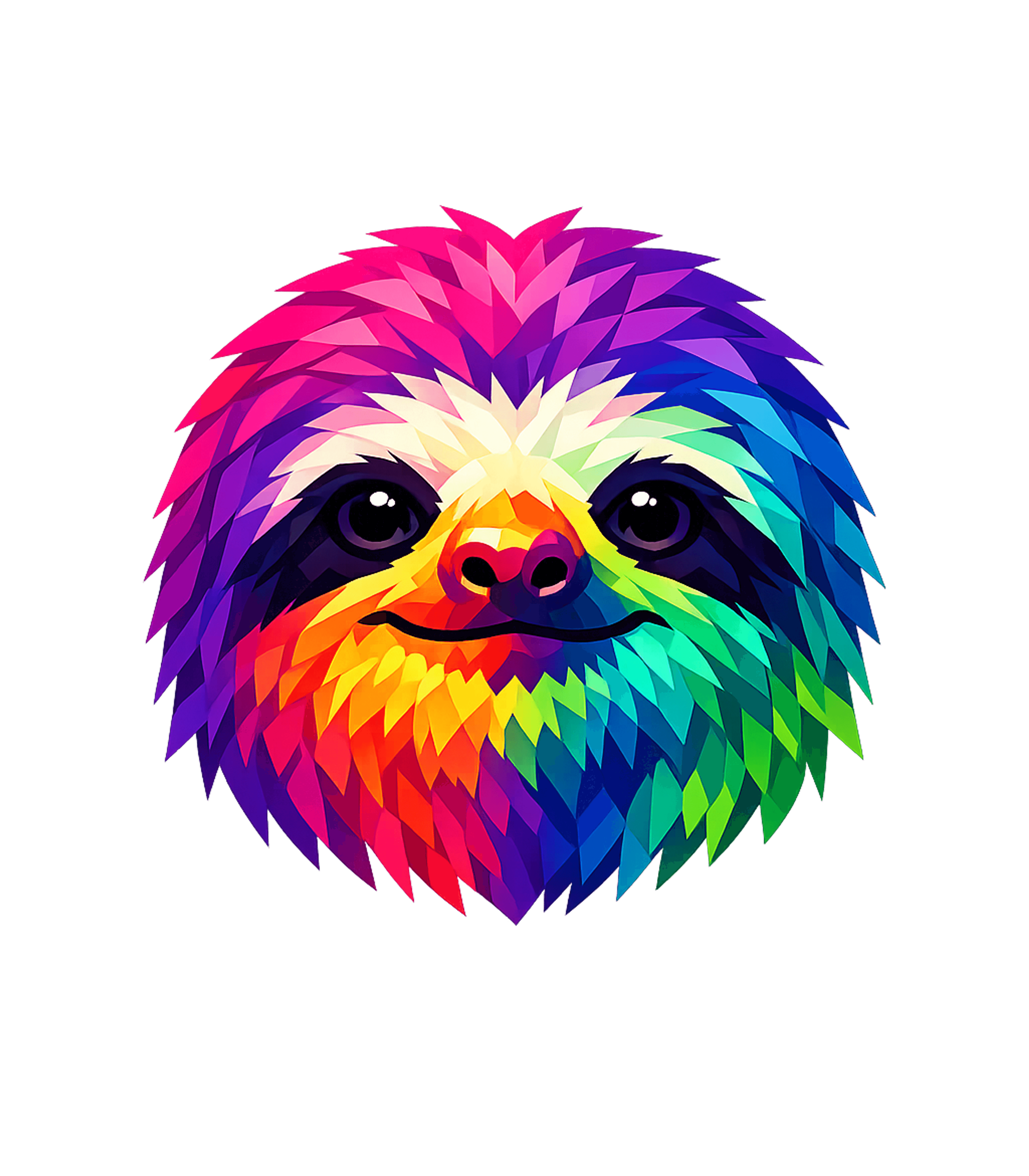 Rainbow Geometric Sloth