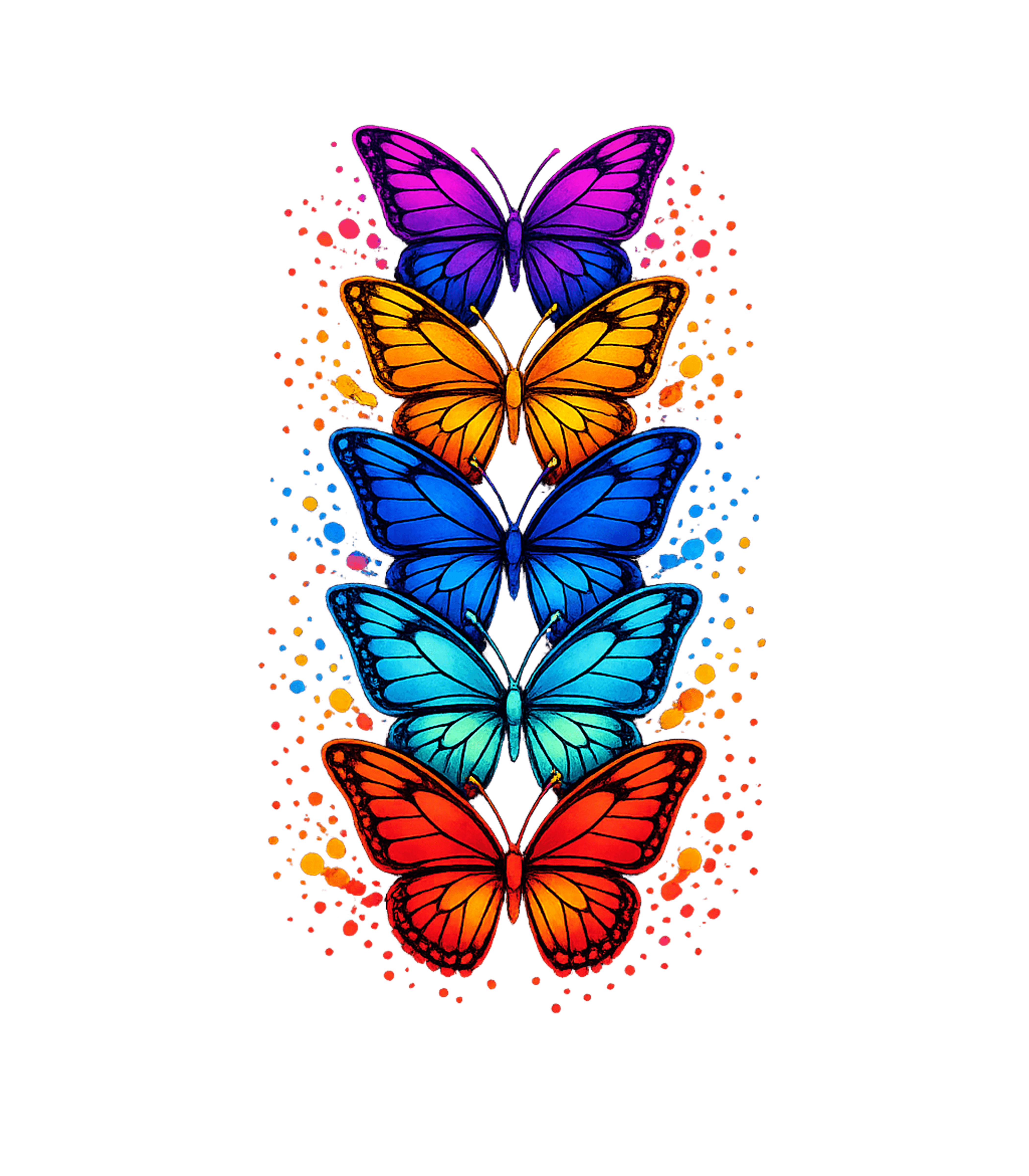 Vibrant Butterfly Art