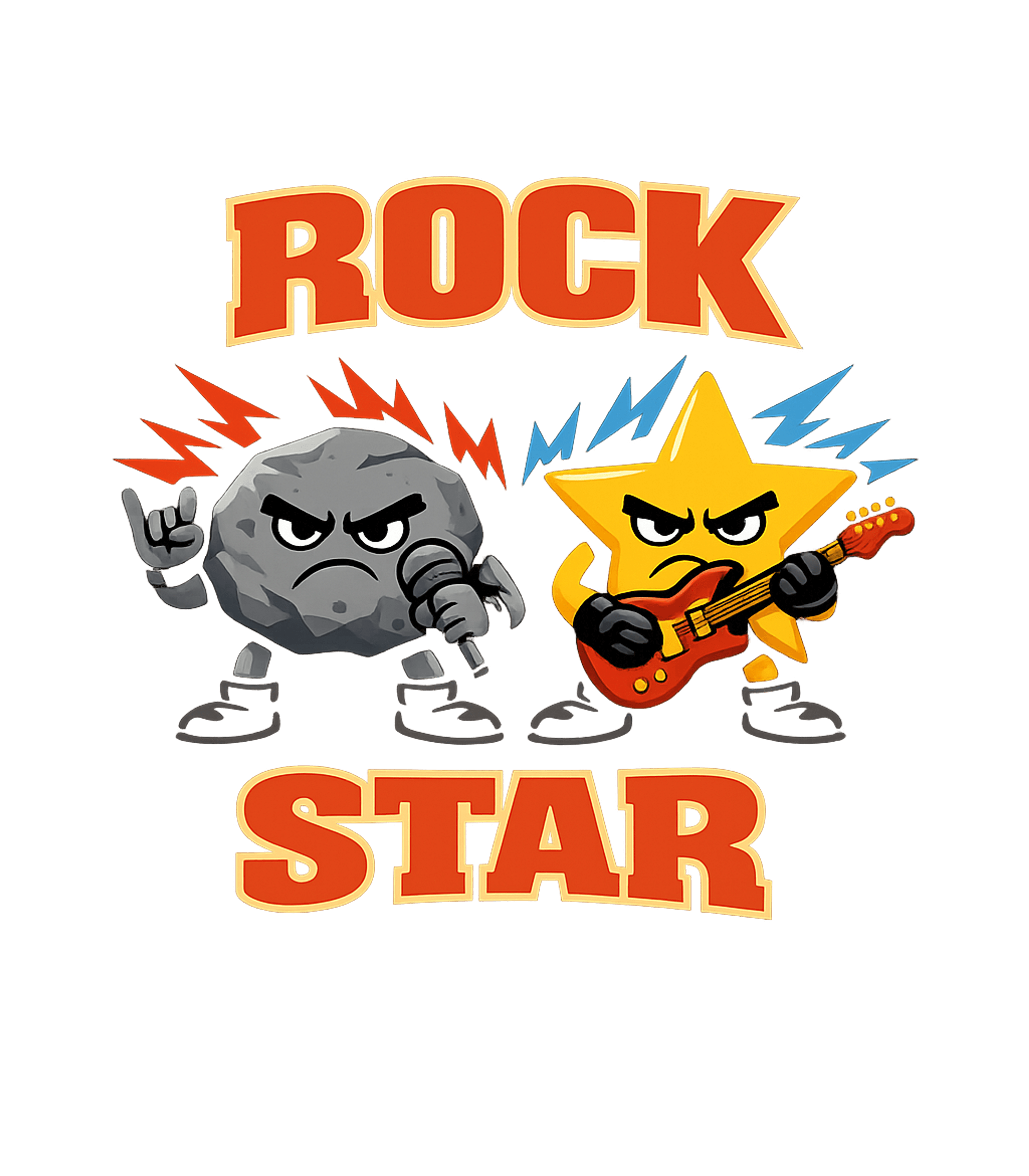 Cartoon Rock Star