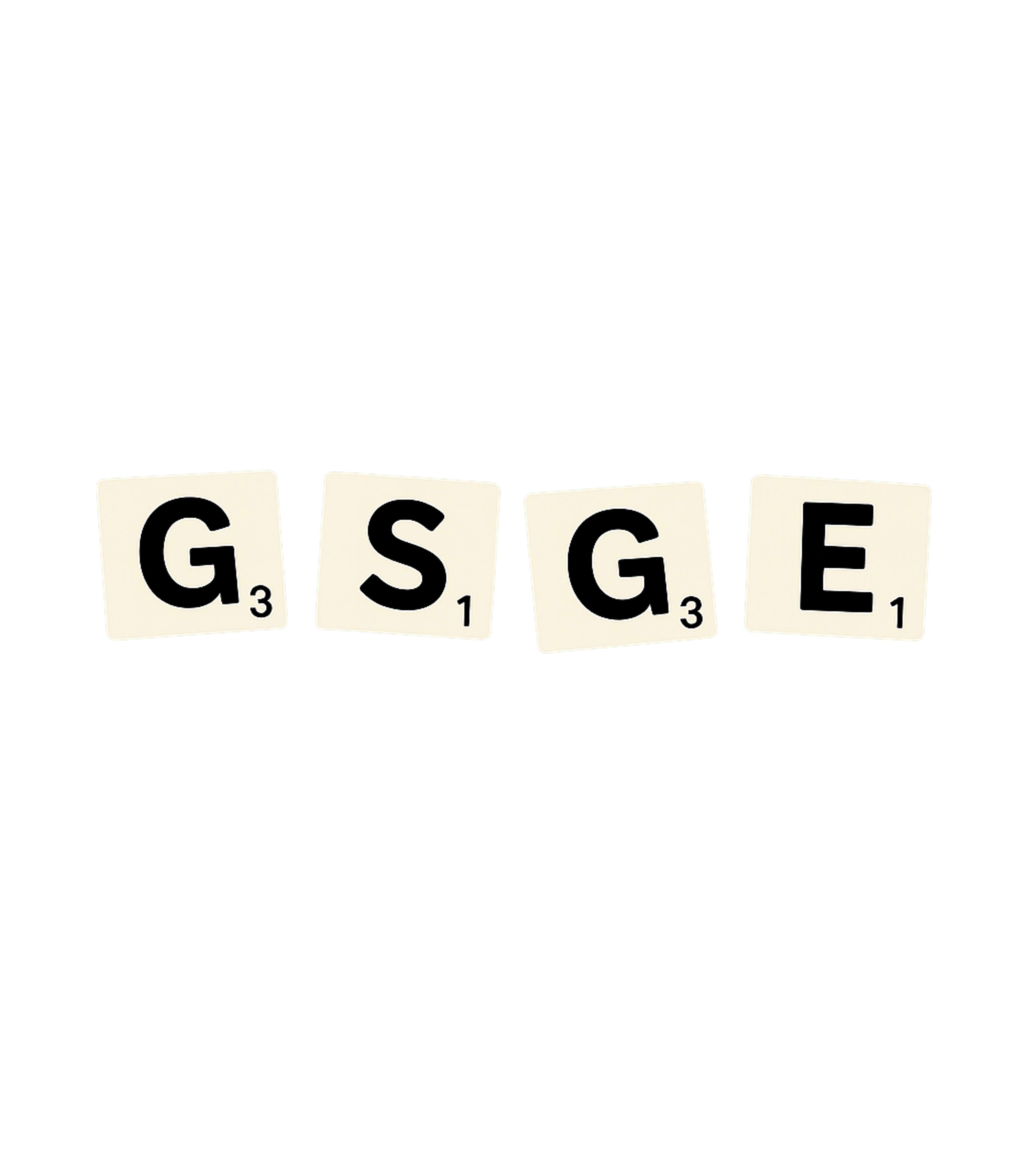 GSGE Scrabble Tiles