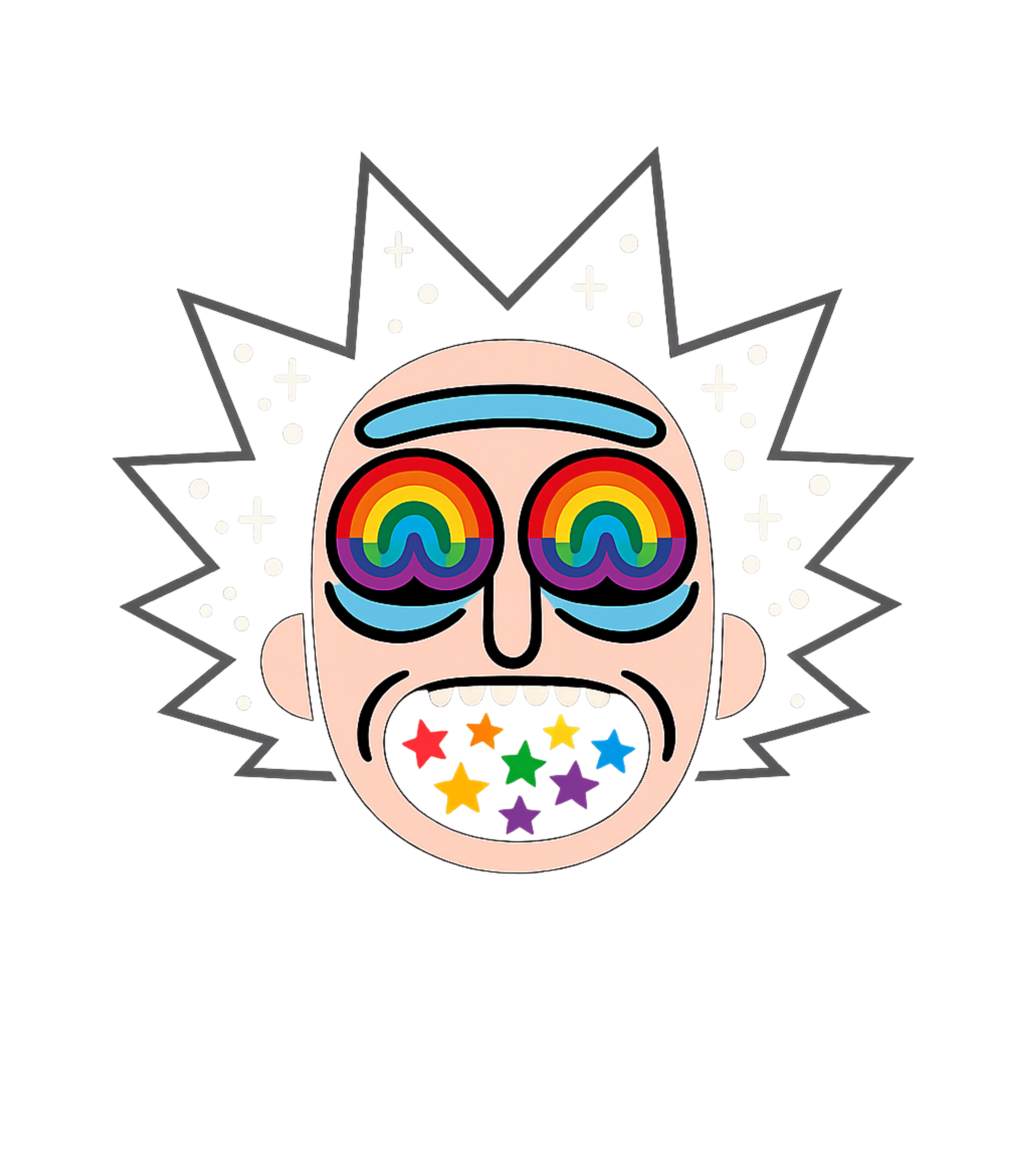 Cosmic Psychedelic Face