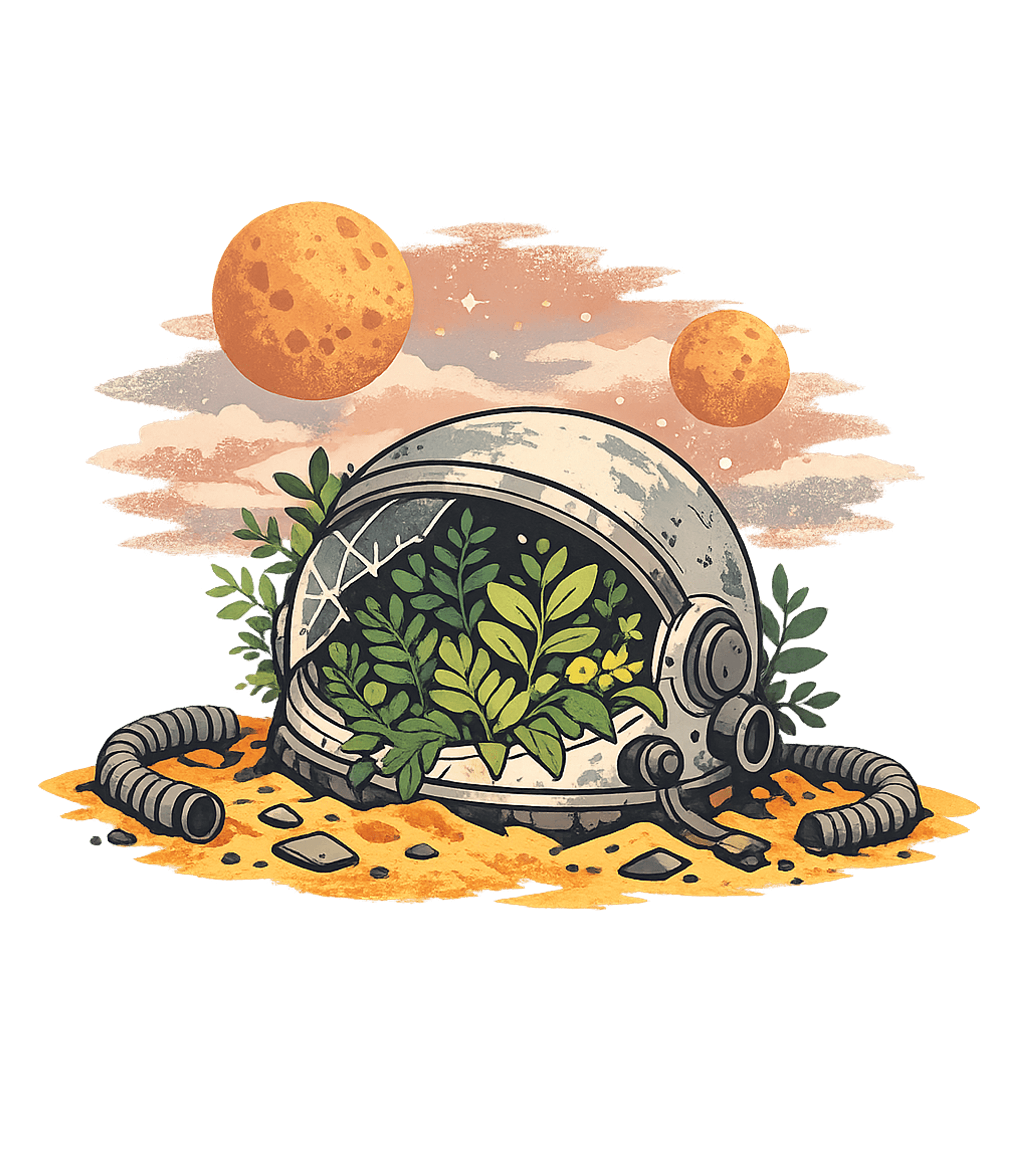 Space Flora Vintage Tee