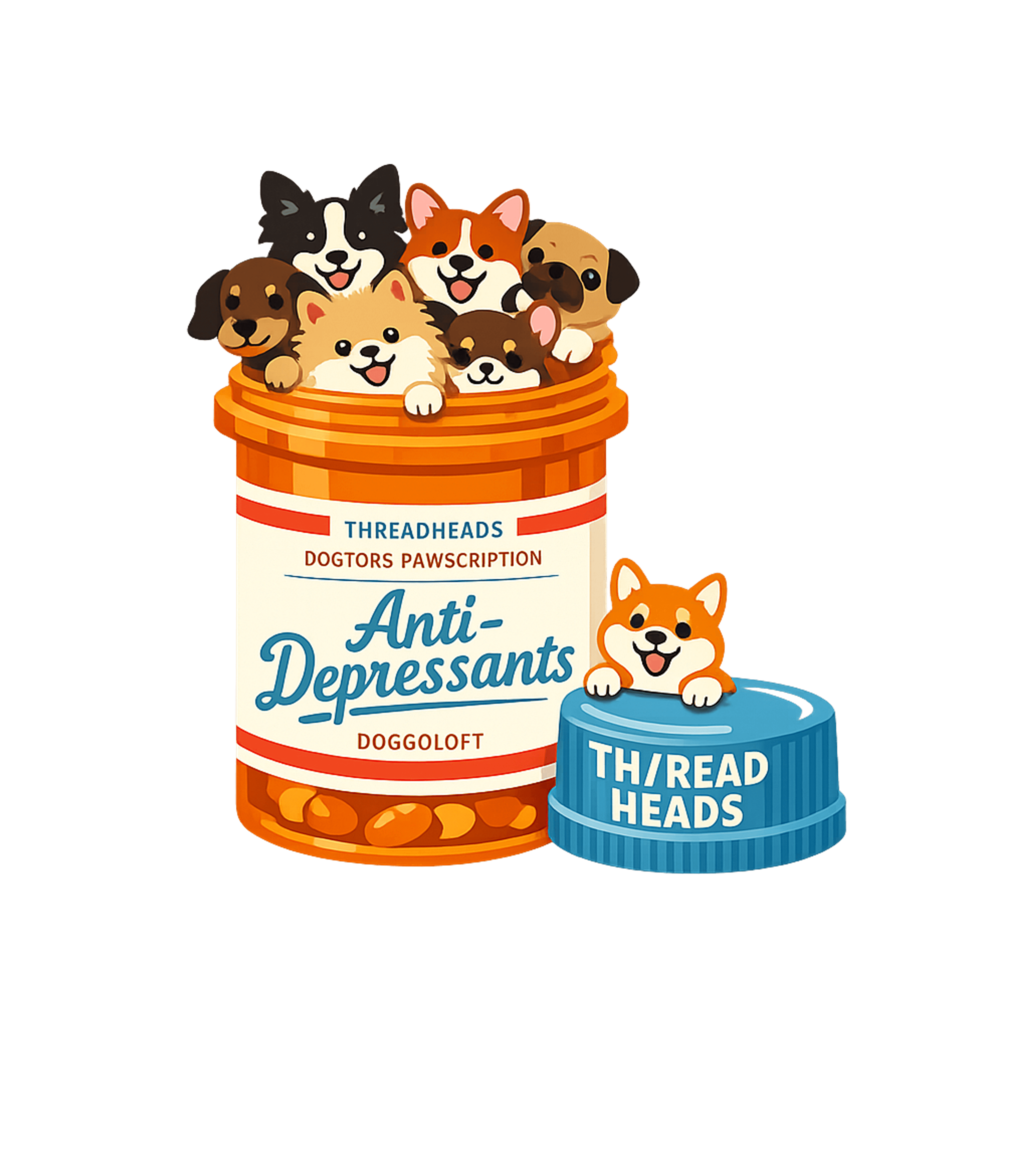 Anti-Depressants Dog Edition T-Shirt