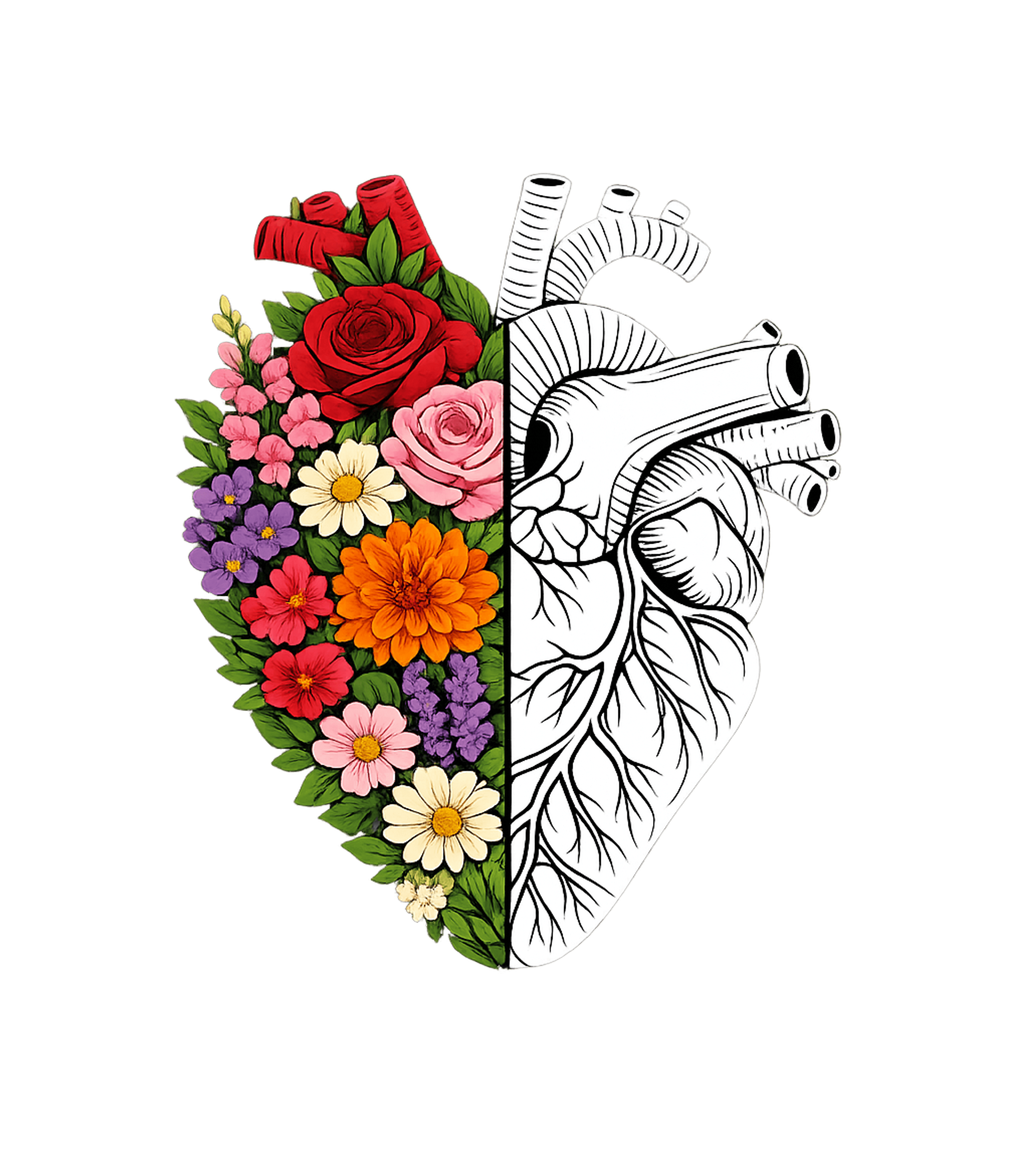 Flower Heart Spring T-Shirt