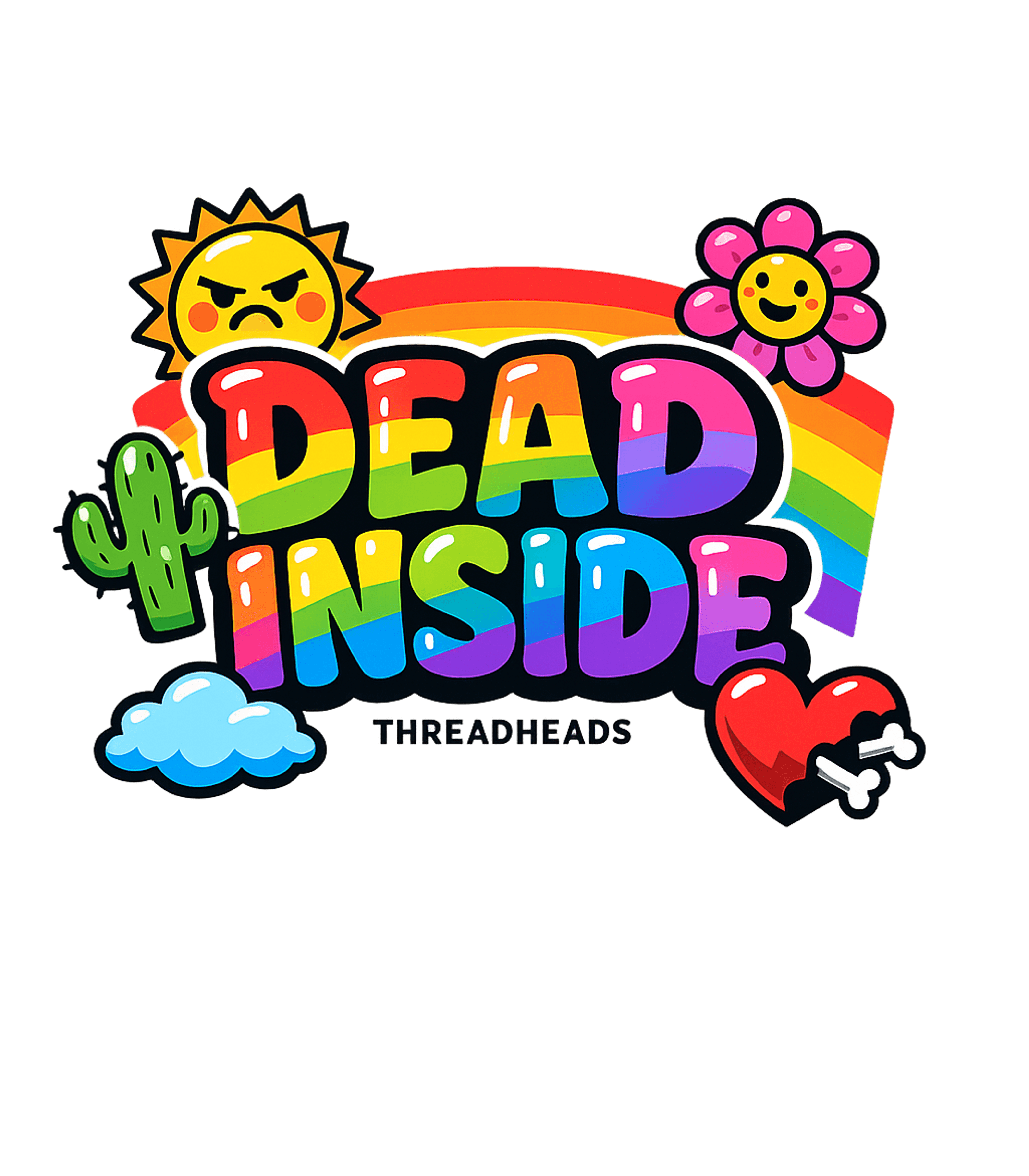 Dead Inside Mini Print Tee
