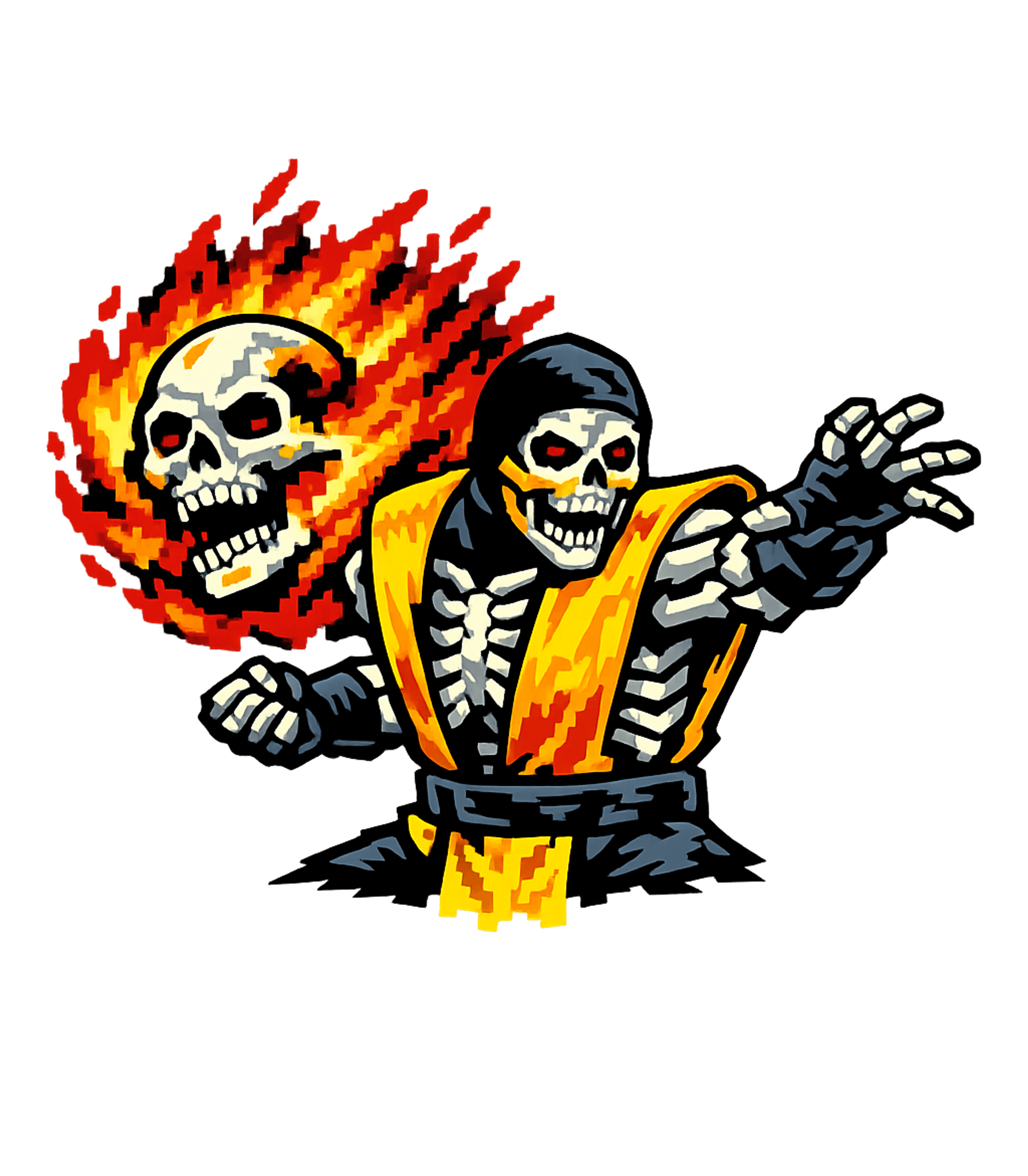 Flaming Skeleton Fighter