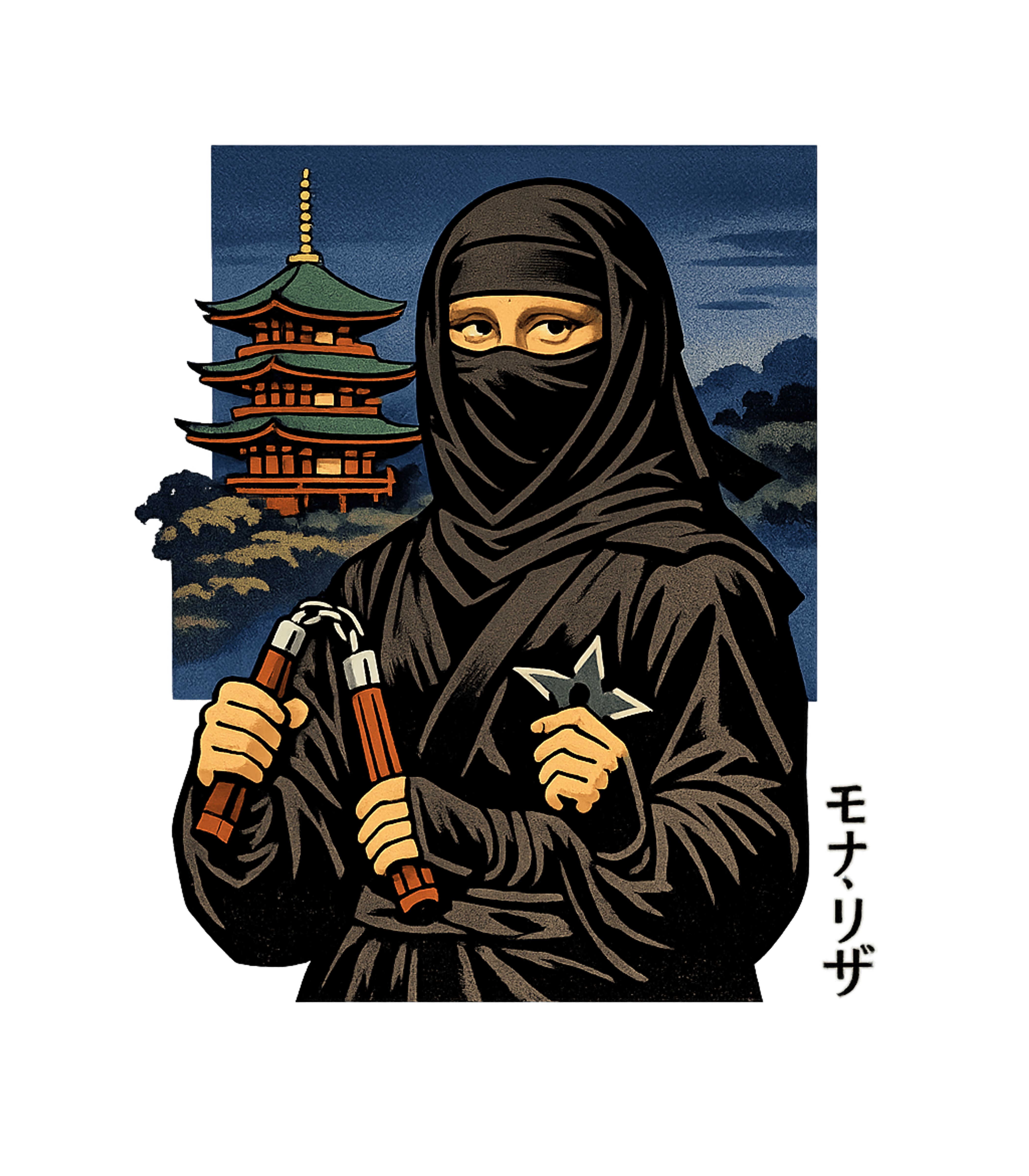 Mona Ninja Japanese Art