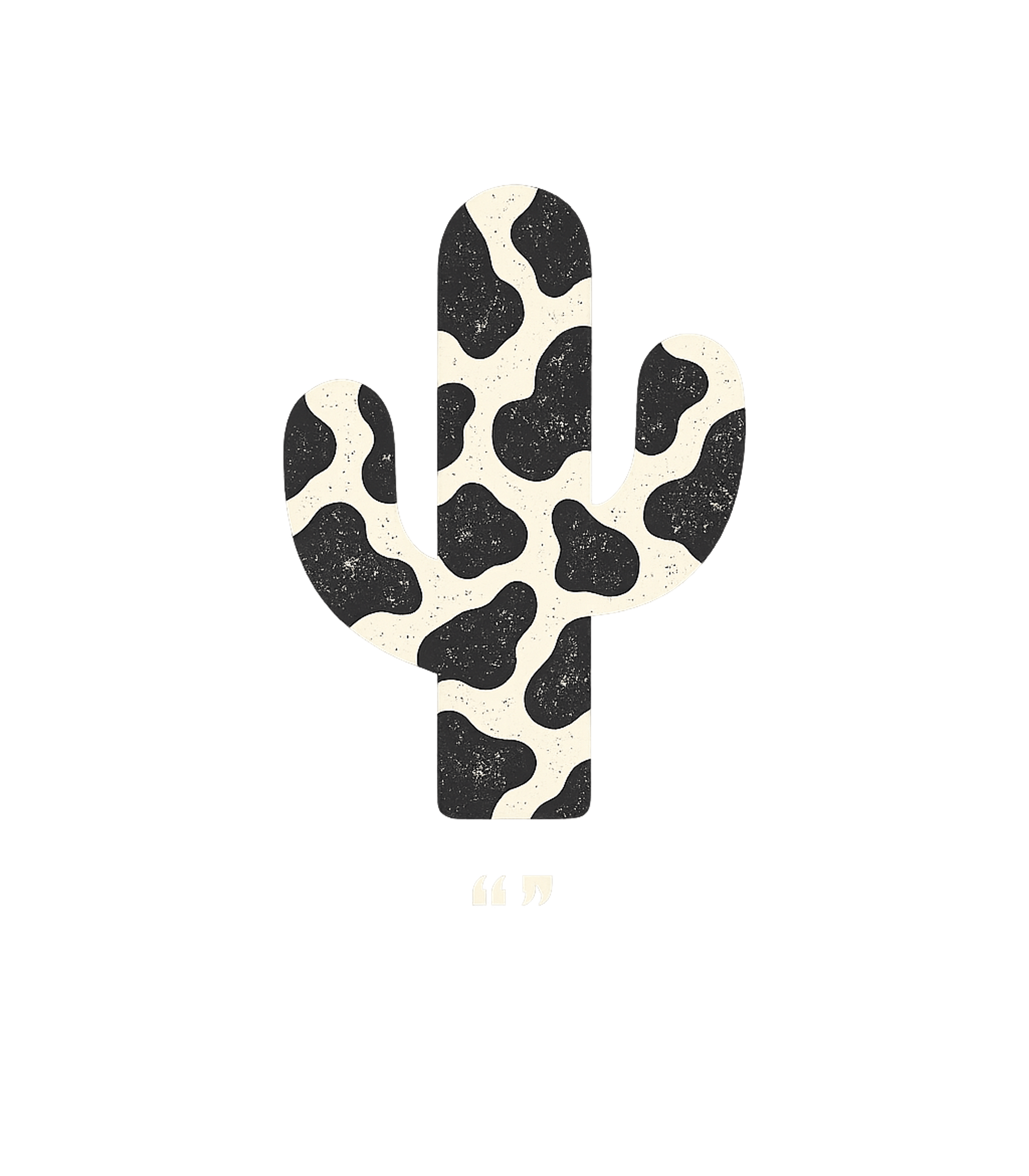 Cow Print Cactus Graphic Tee