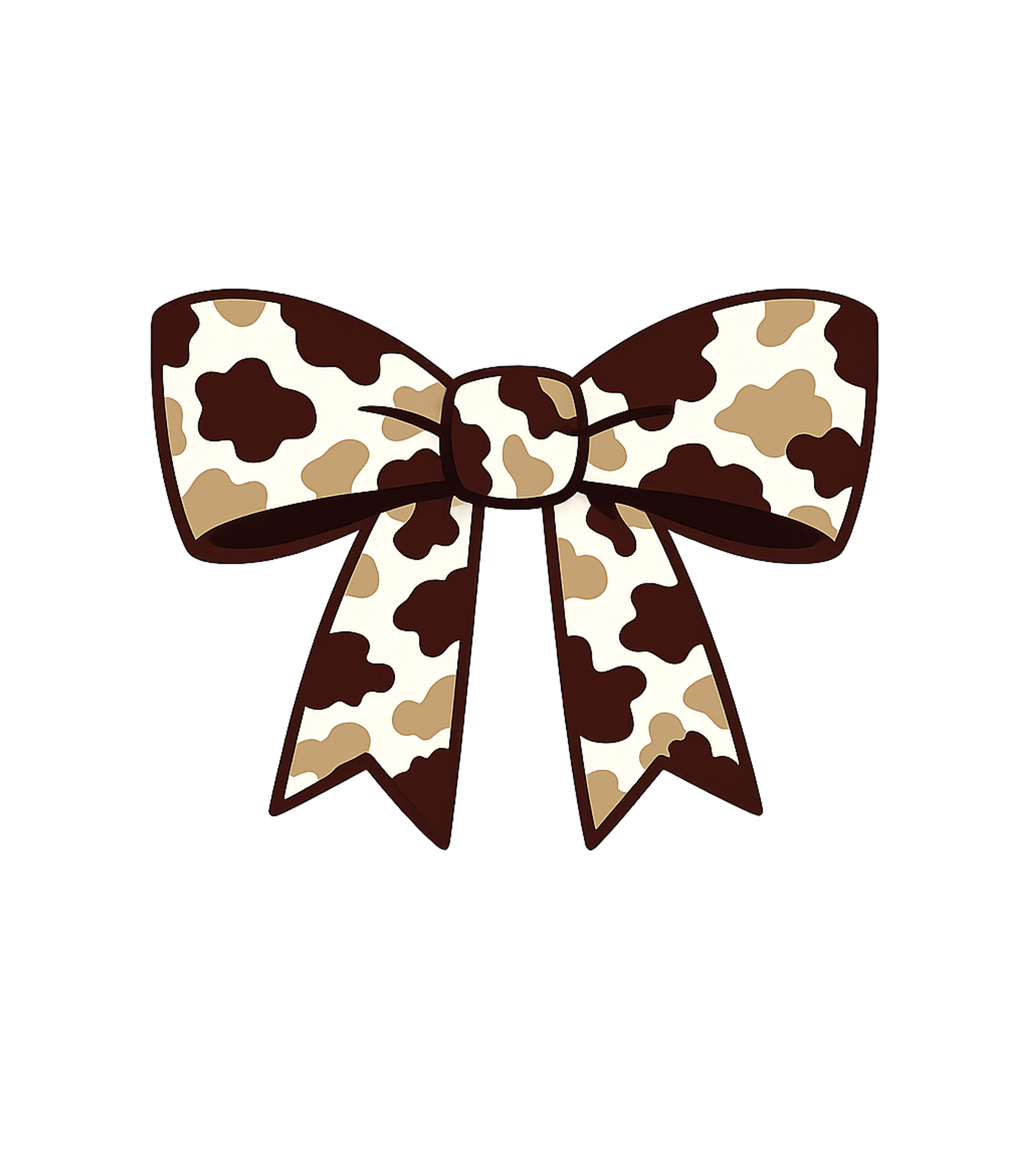 Cow Print Bow