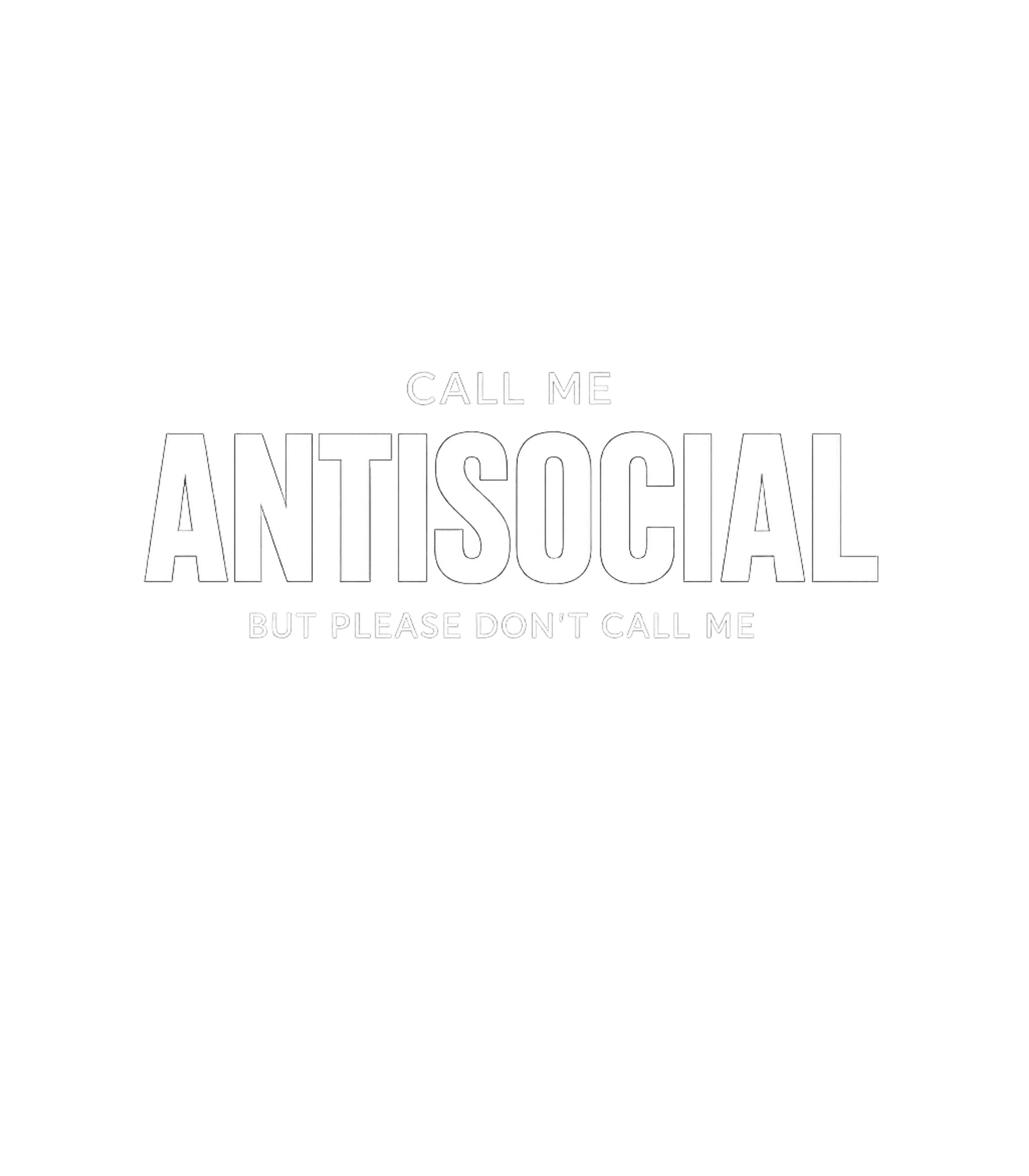 Call Me Antisocial Graphic Tee