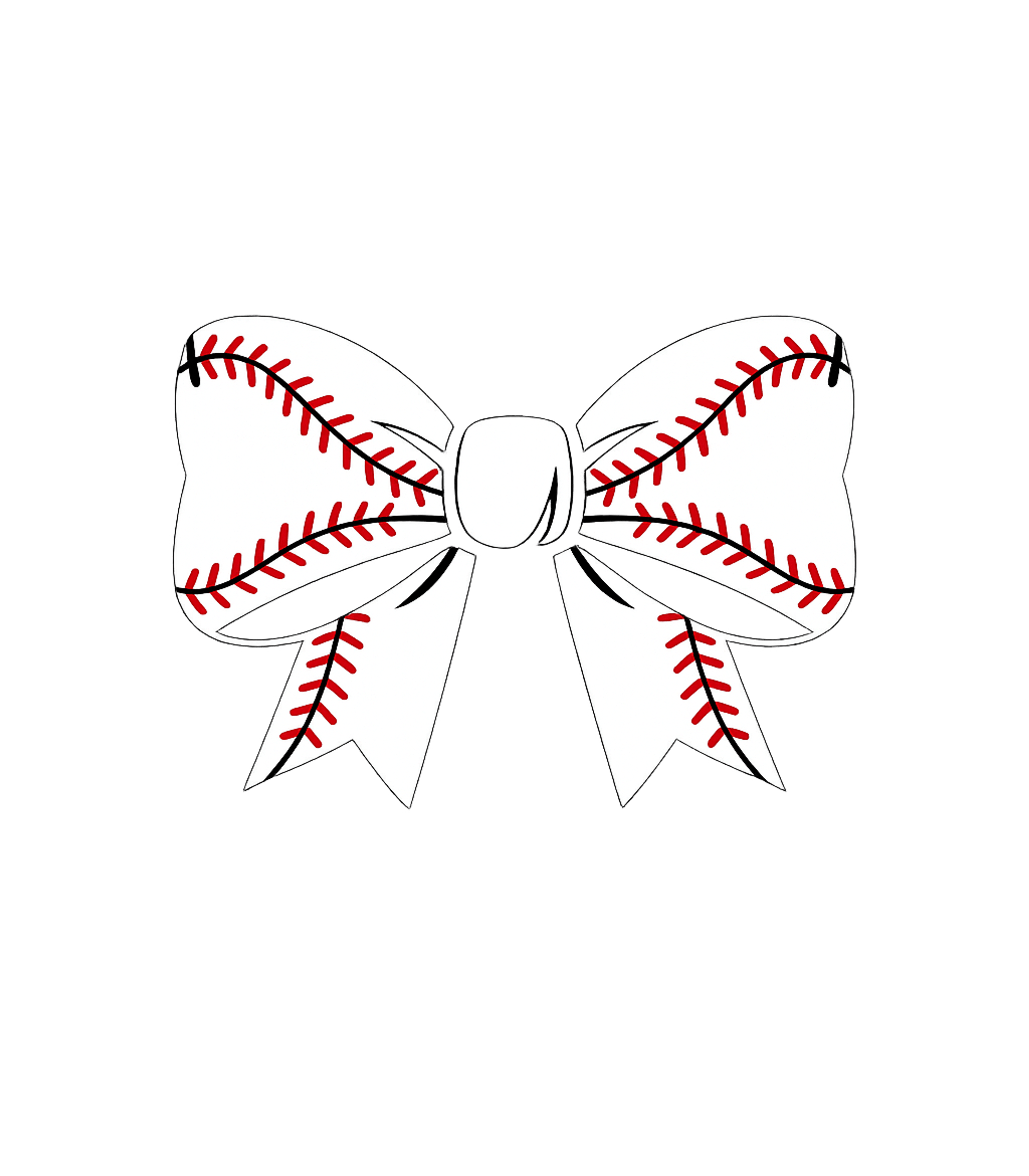 Baseball Bow Graphic Tee