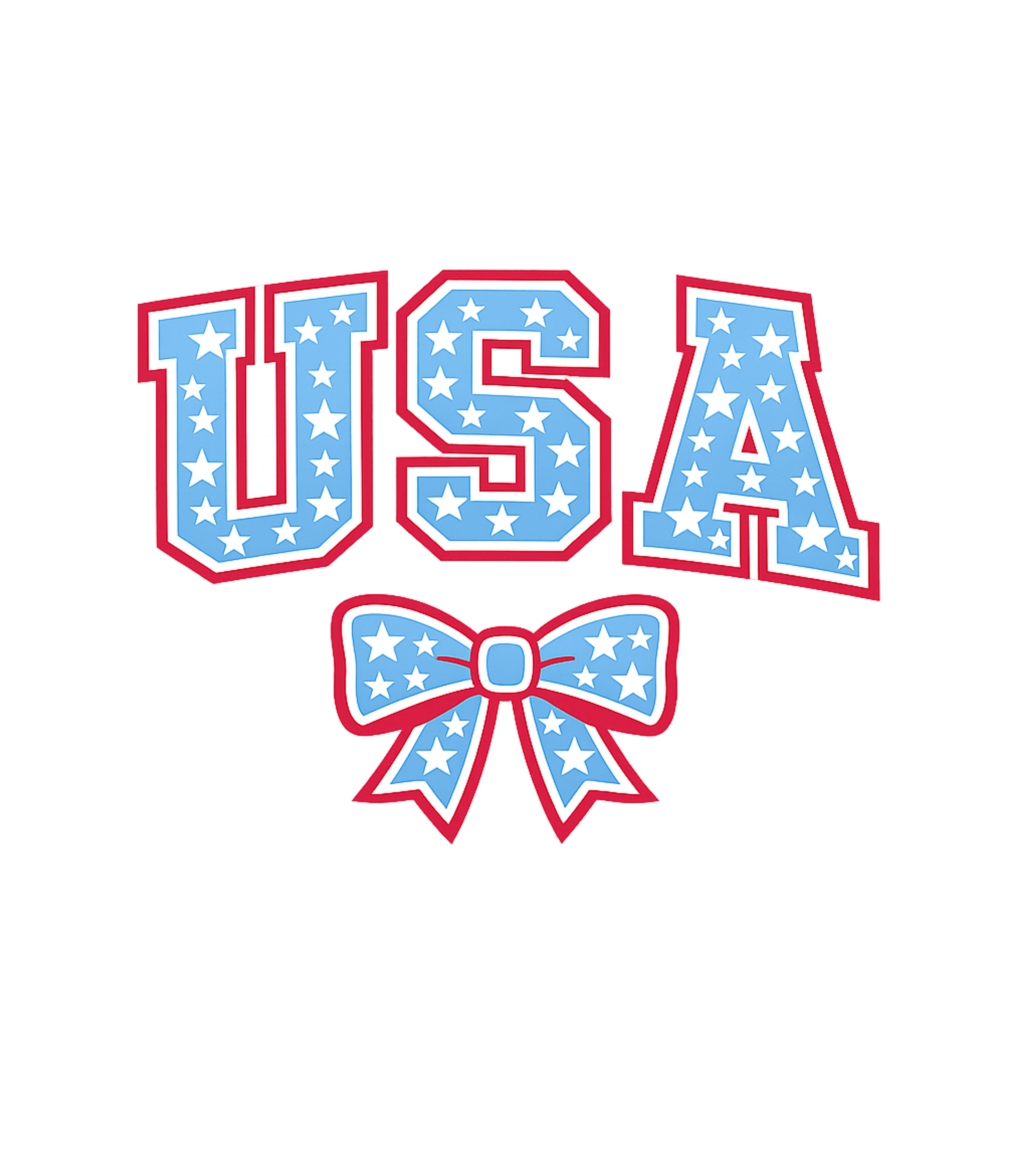 USA with Bow Graphic Tee