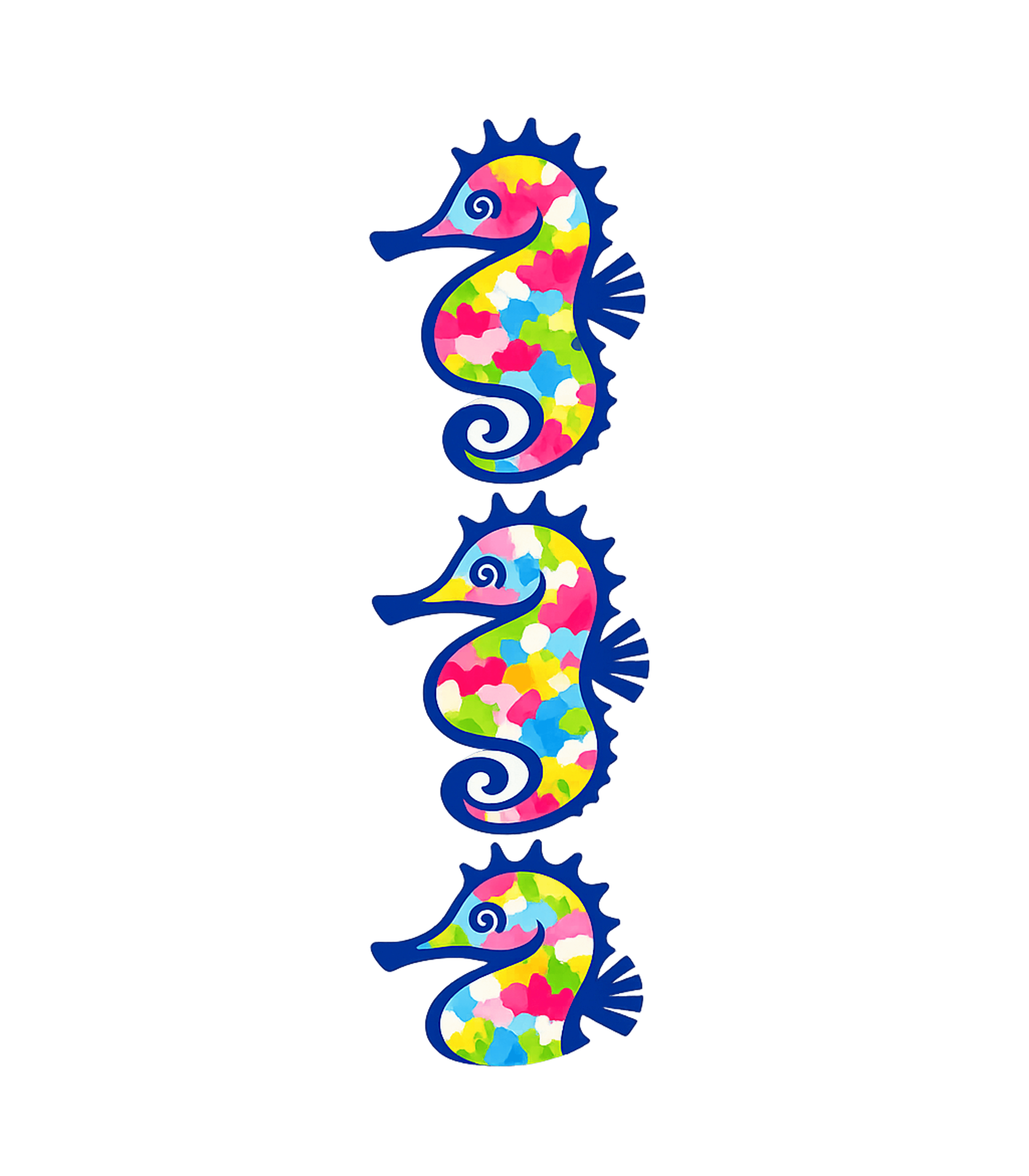 Whimsical Seahorses Stack
