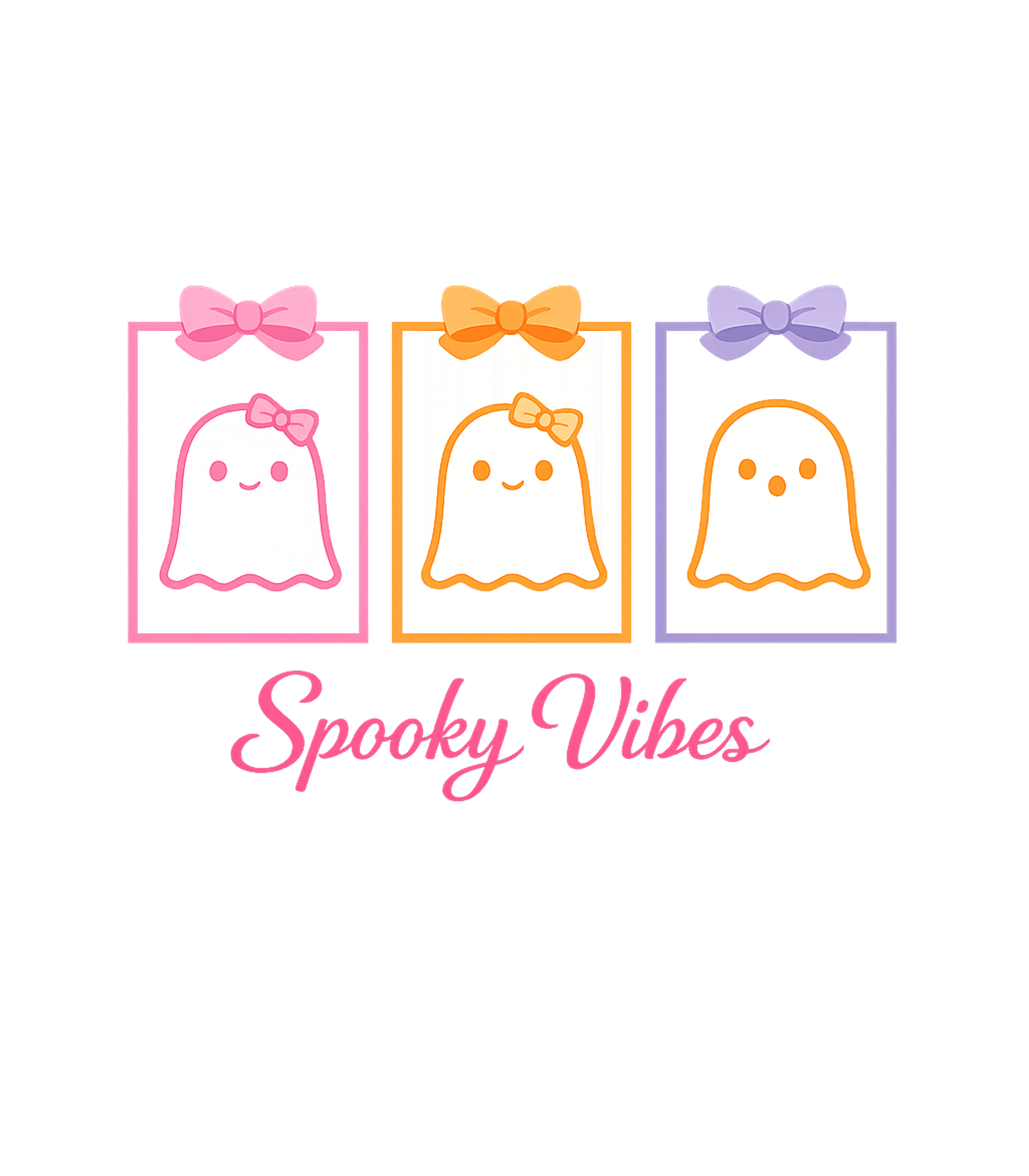 Spooky Vibes Ghost Soft Graphic Tee