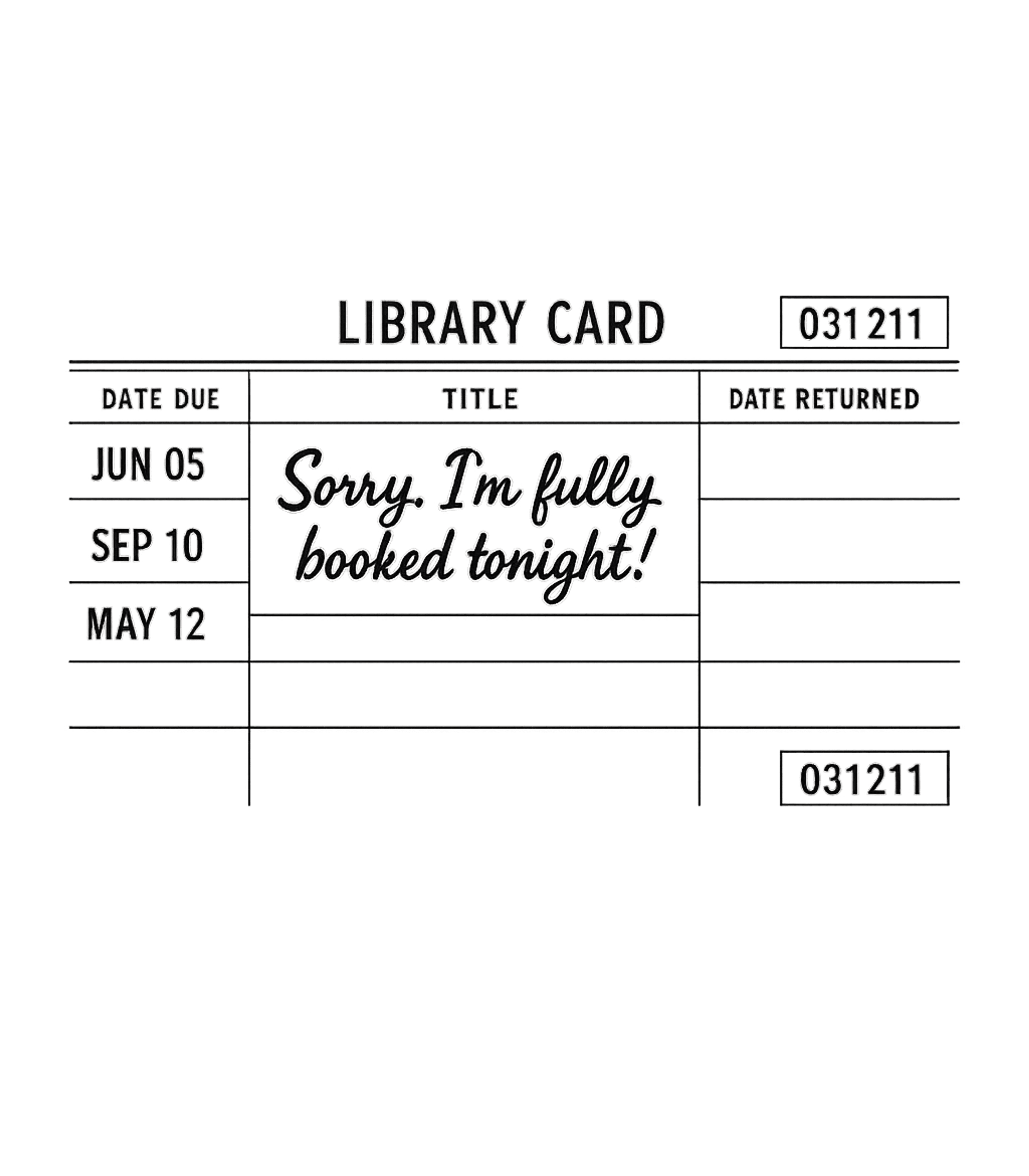 Fully Booked Library Card