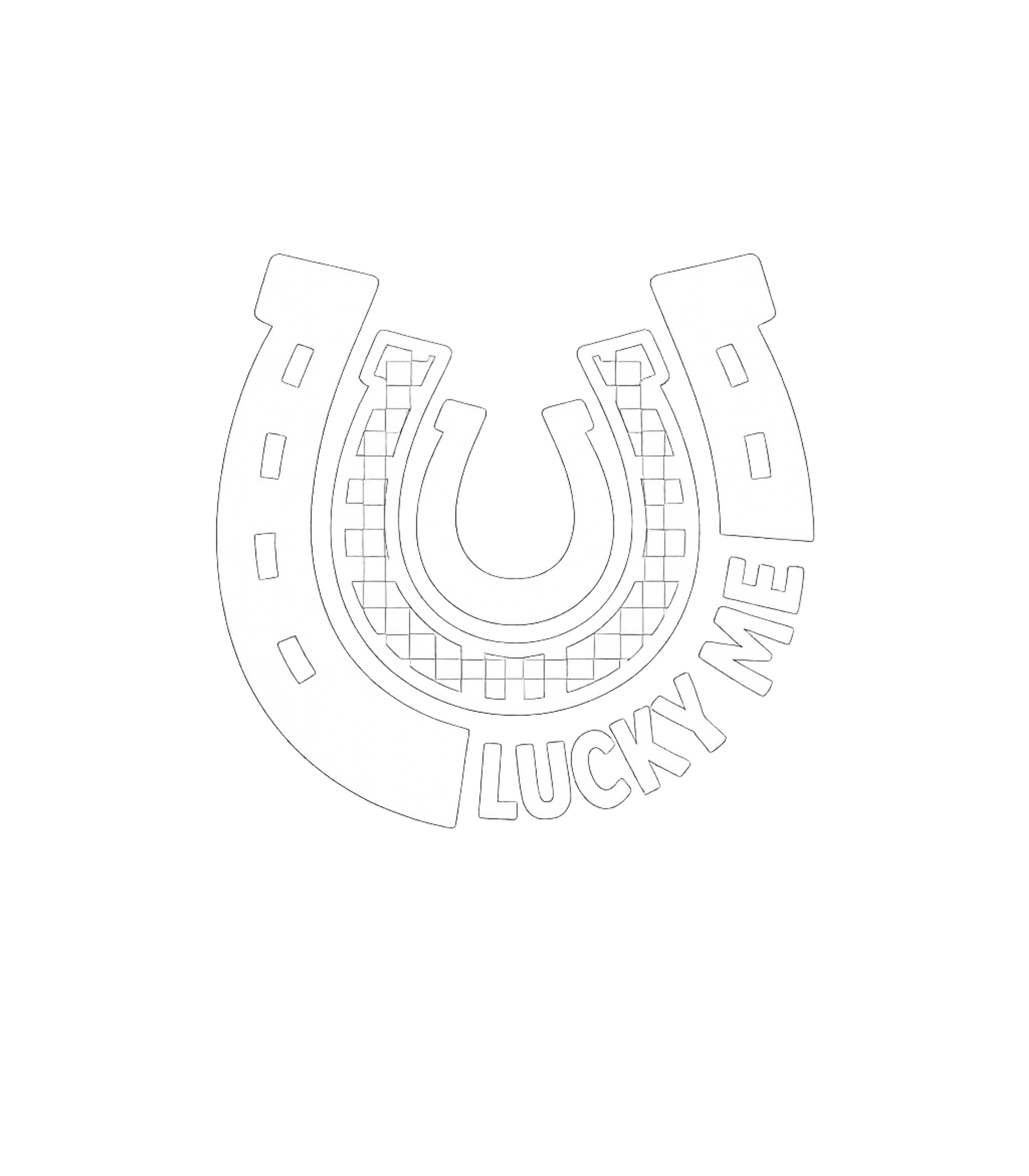 Lucky Me Horseshoe Graphic Tee - Multiple Colors