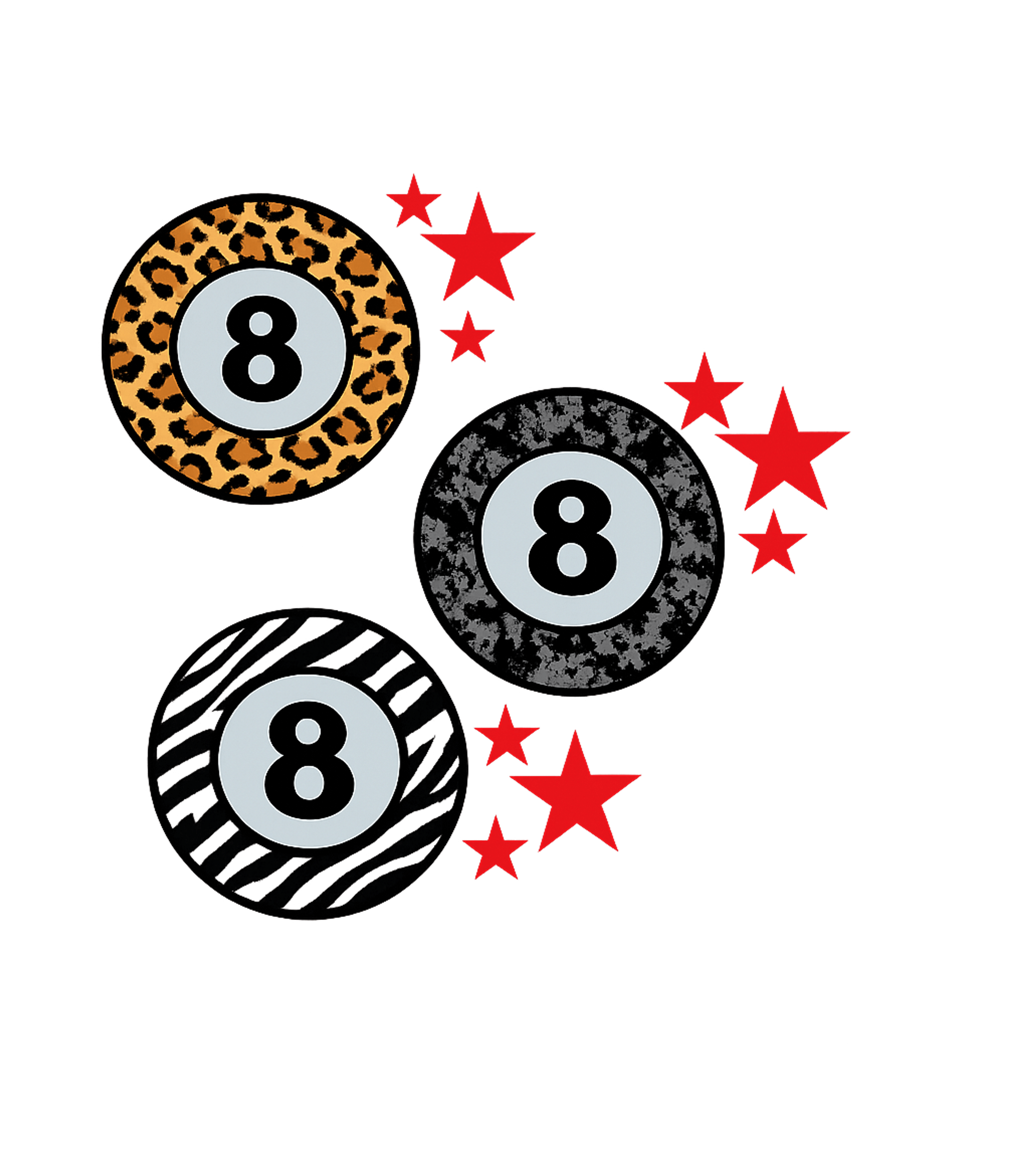 Y2K 8 Ball Graphic Tee - Pepper