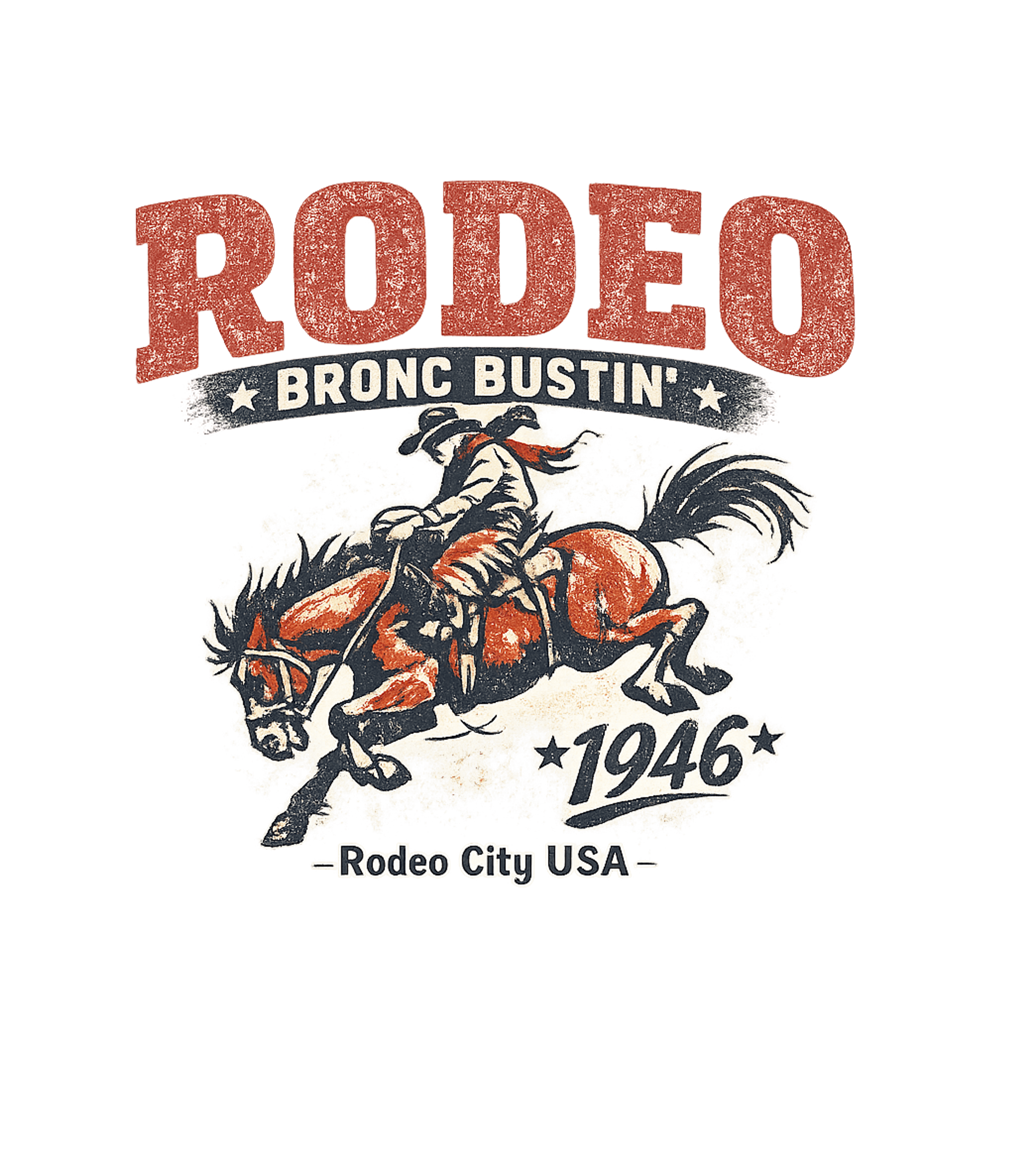 Rodeo Bronc Bustin'