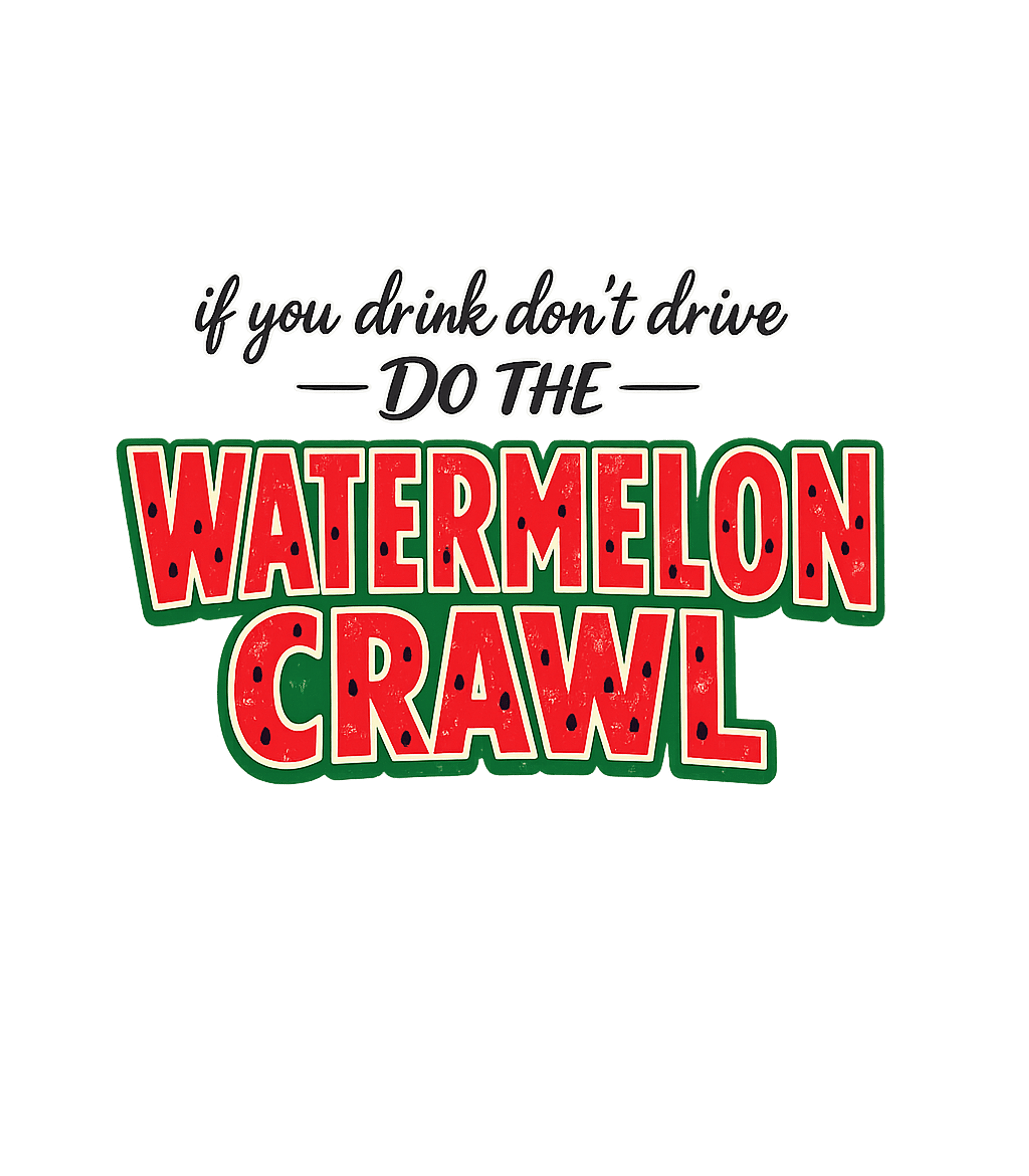 Watermelon Crawl Tee