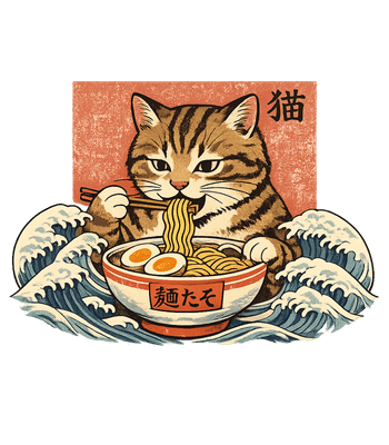 Ramen Cat Waves