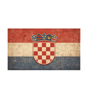 Vintage Croatian Flag