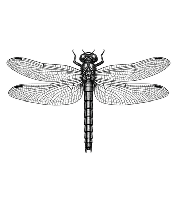 Elegant Dragonfly Art