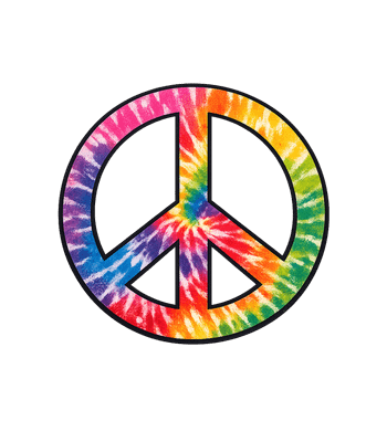 Tie Dye Peace Sign