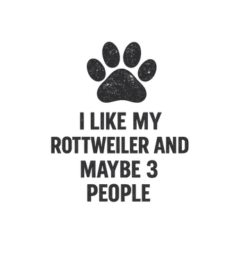 Rottweiler And 3 People