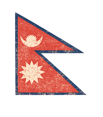 Vintage Nepal Flag