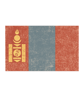 Vintage Mongolia Flag