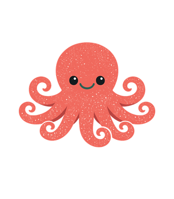Friendly Octopus Graphic