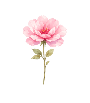 Pink Blossom Watercolor