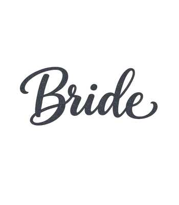 Glitter Cursive Bride