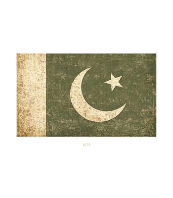 Vintage Pakistan Flag