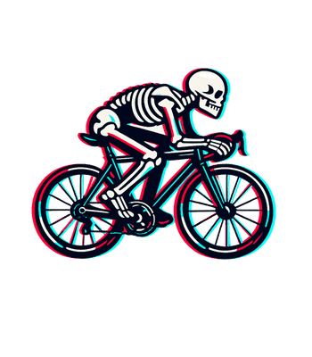 Skeleton Road Cyclist