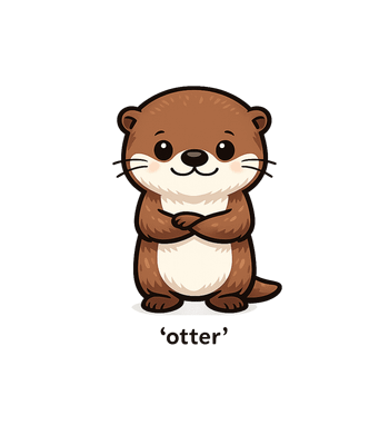 Cute Smiling Otter