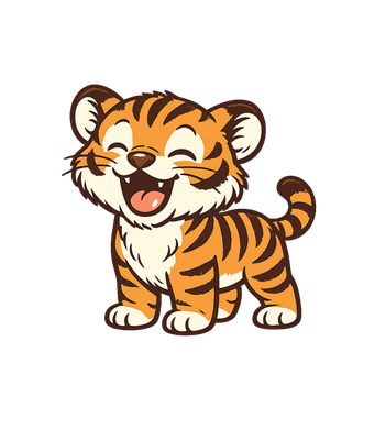 Happy Little Tiger