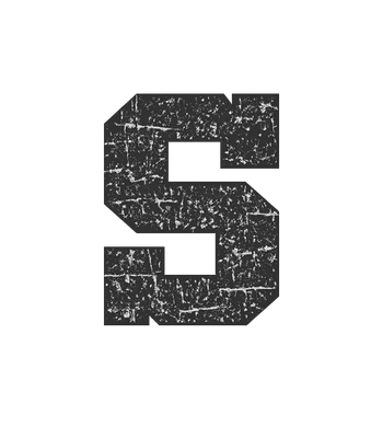 Distressed Letter S