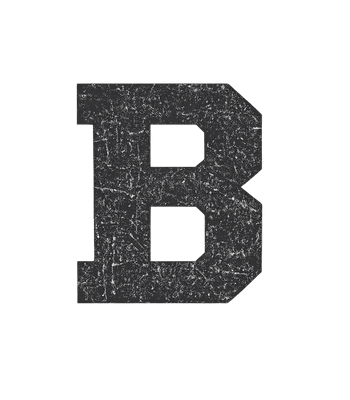 Distressed Letter B