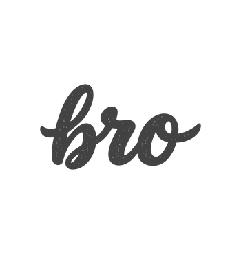 Bro Cursive T-Shirt