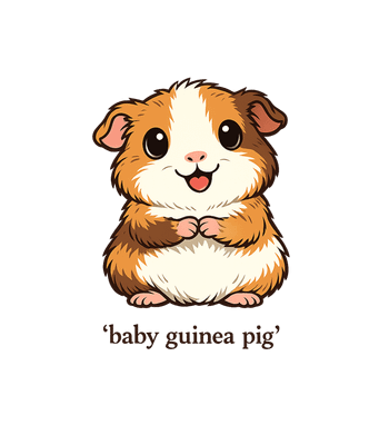 Cute Baby Guinea Pig