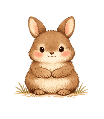 Cute Fluffy Bunny