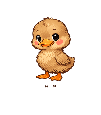 Cute Cartoon Duckling
