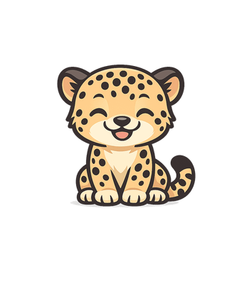 Happy Cheetah Cub