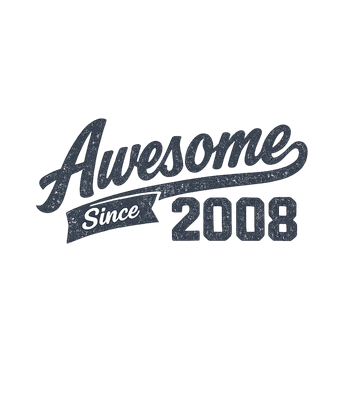 Awesome Since 2008 Birthday T-Shirt